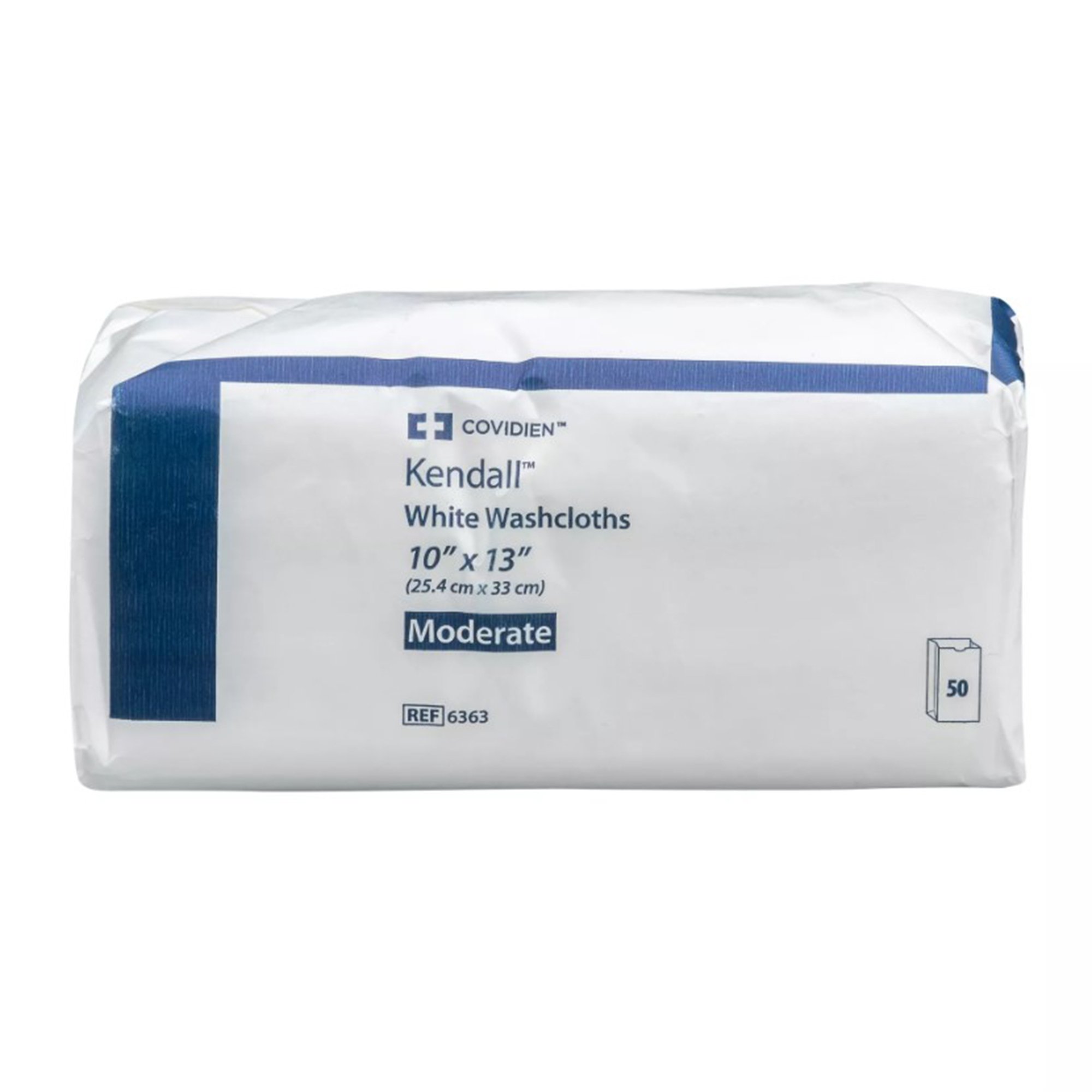Cardinal 6363 - Kendall™ Washcloth, 10 x 13 Inch - 1/Bag, 15/Case