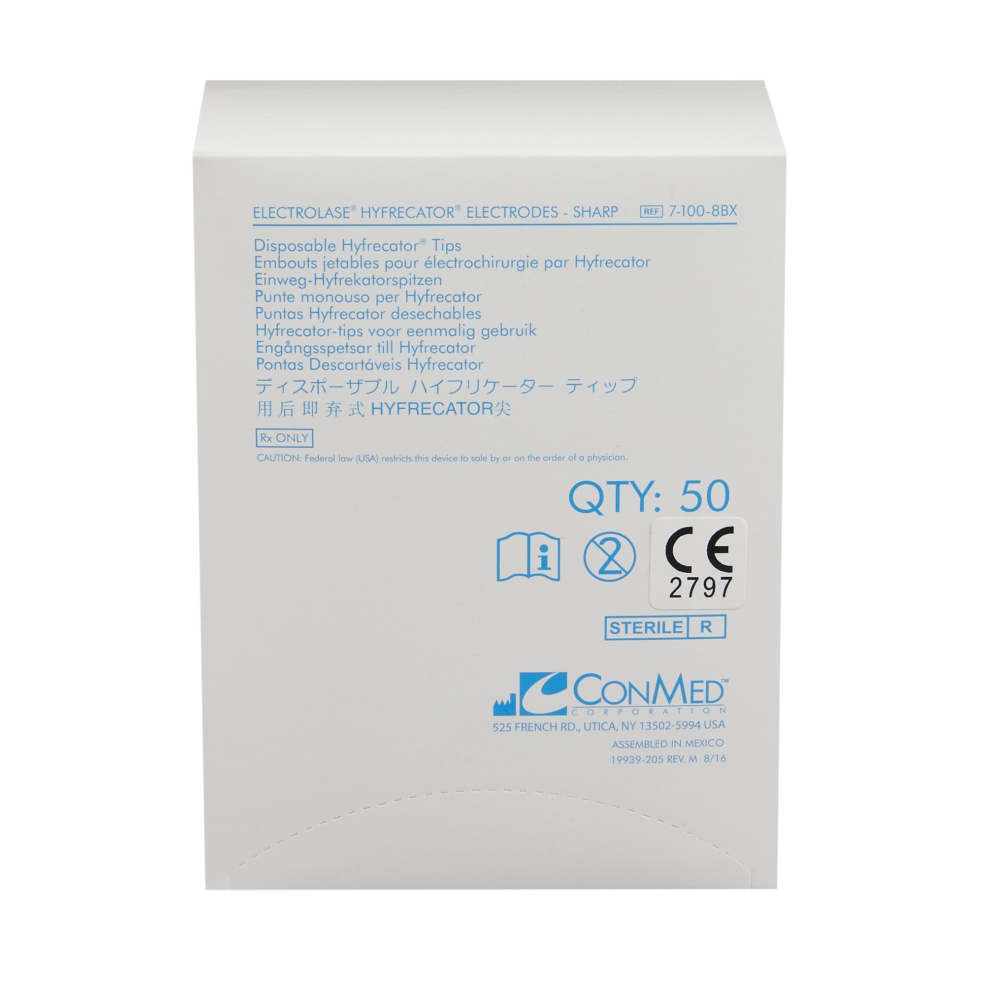 Conmed 7-100-8CS - Electrolase® Electrode - 50/Box, 600/Case