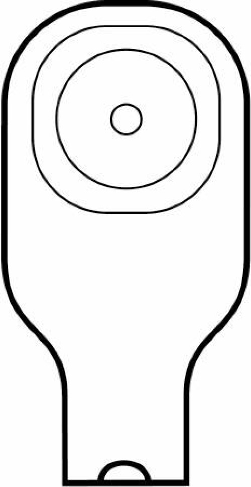 Hollister 8642 - Premier™ Flextend™ 8642 1-Piece Beige Colostomy Pouch, Pre-cut to Fit 25mm Stoma - 10/Box