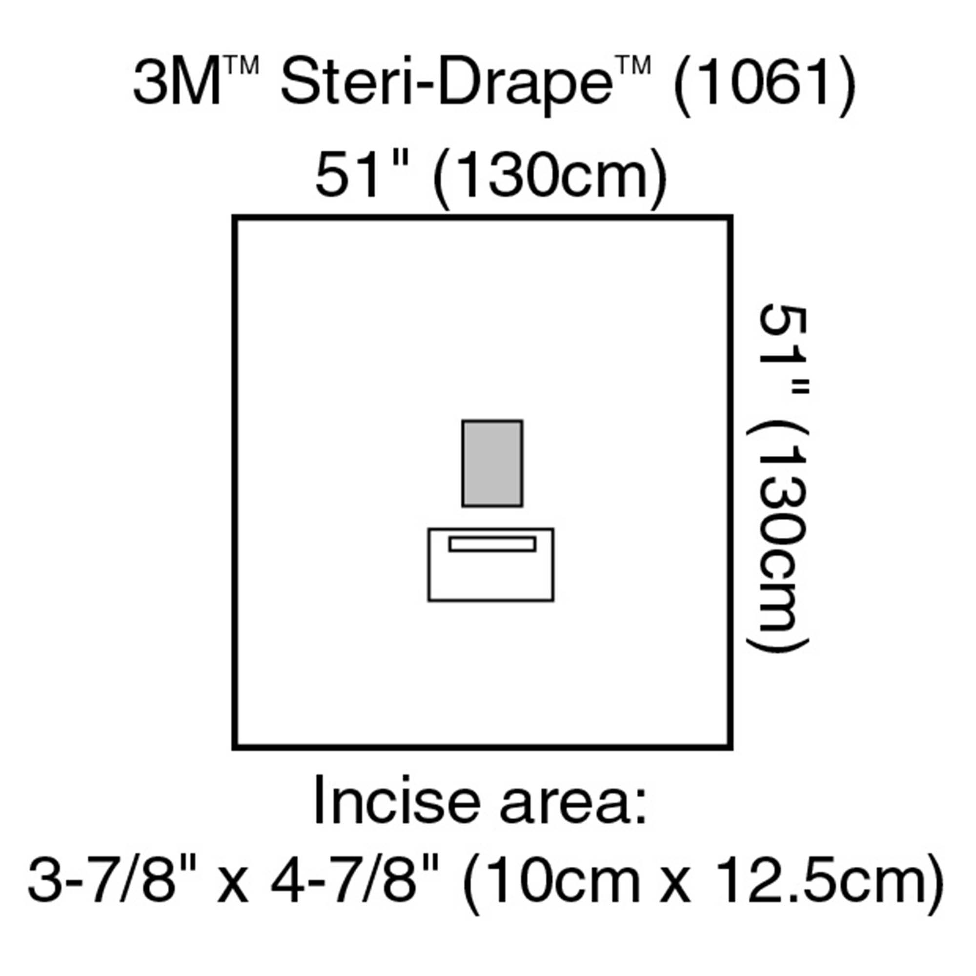 Solventum Corporation - 1061 3M™ Steri-Drape™ Sterile Medium EENT Drape