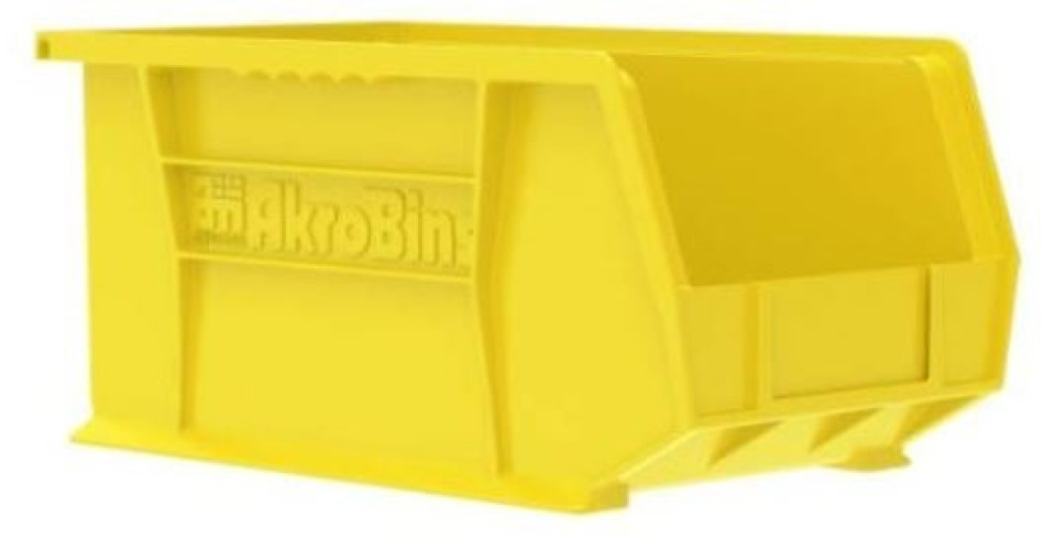 Akro-Mils - 30240YELLO Storage Bin AkroBins® Yellow Plastic 7 X 8-1/4 X 14-3/4 Inch