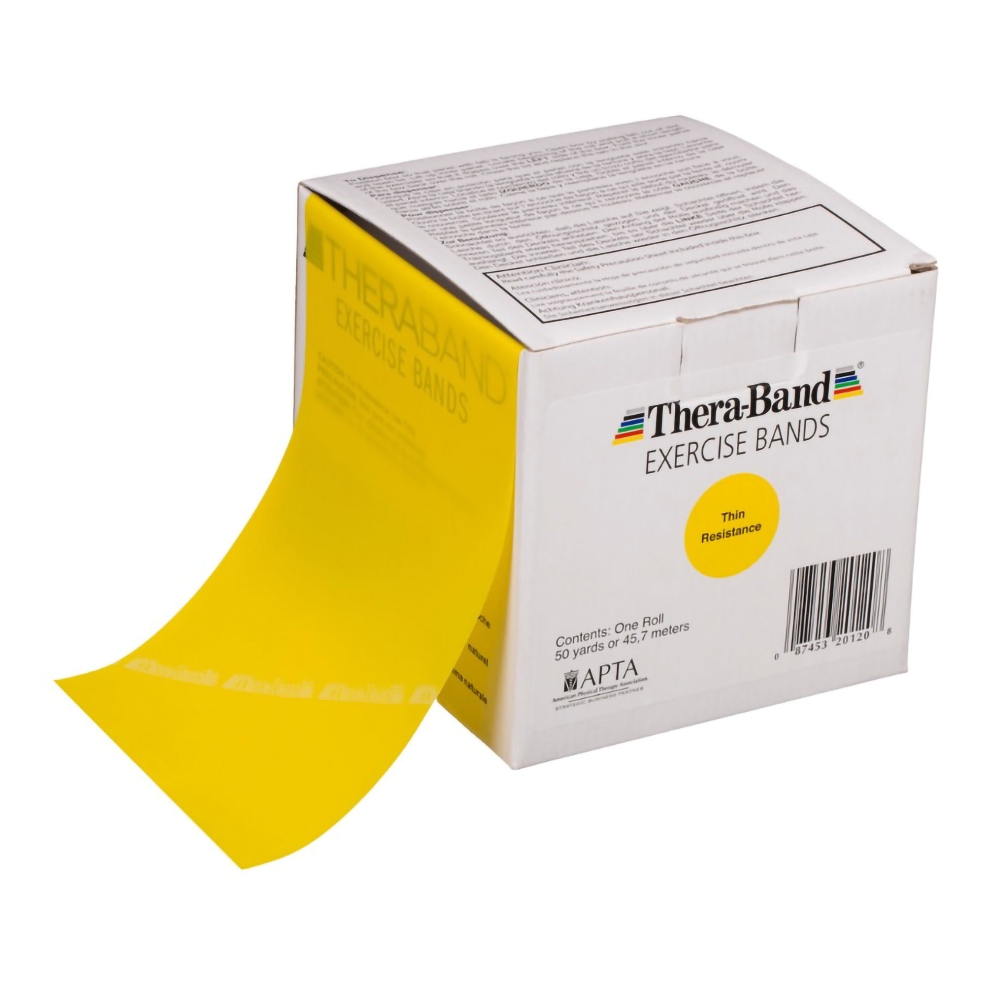 Performance Health - 091026889 Exercise Resistance Band TheraBand® Yellow 6 Inch X 50 Yard Light Resistance