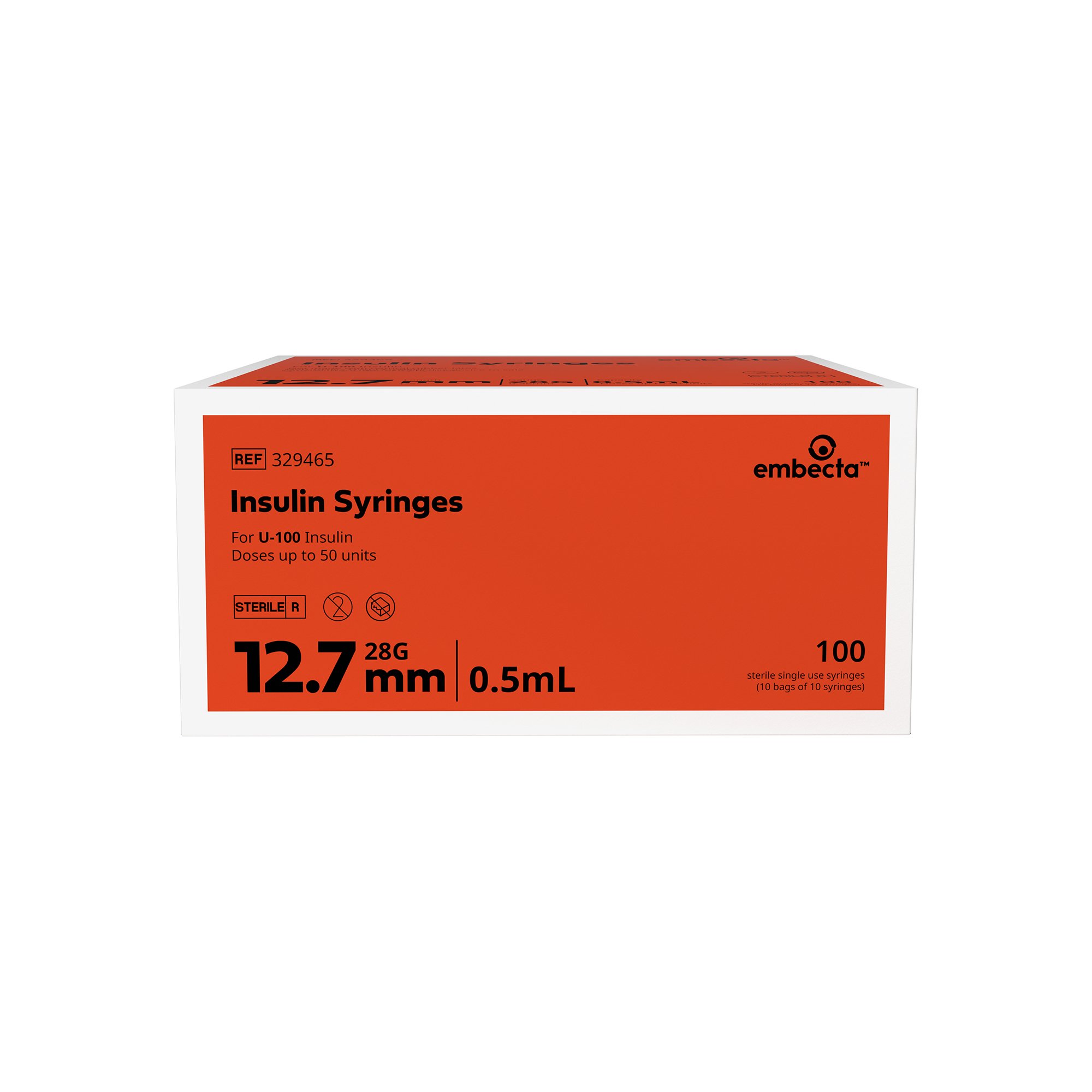 embecta Medical II LLC - 329465 Lo-Dose™ Micro-Fine™ 0.5 mL Insulin Syringe with Needle