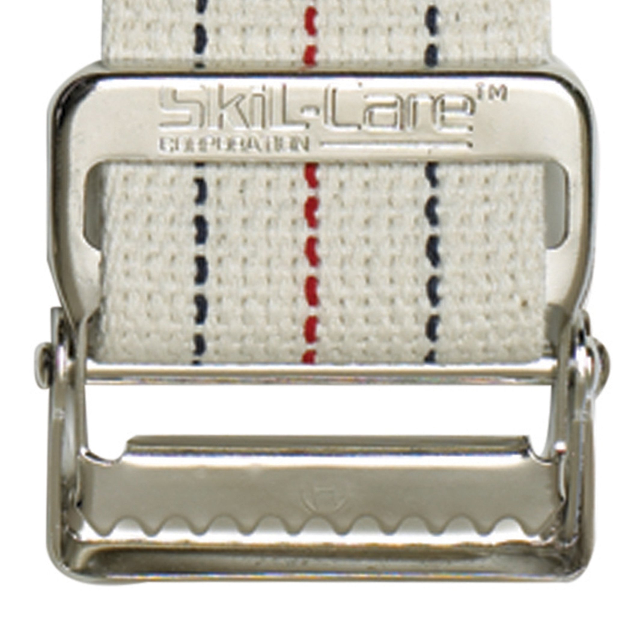 Skil-Care 252010 - SkiL-Care™ Pinstripe Gait Belt with Metal Buckle, 60 Inch - 1/Each