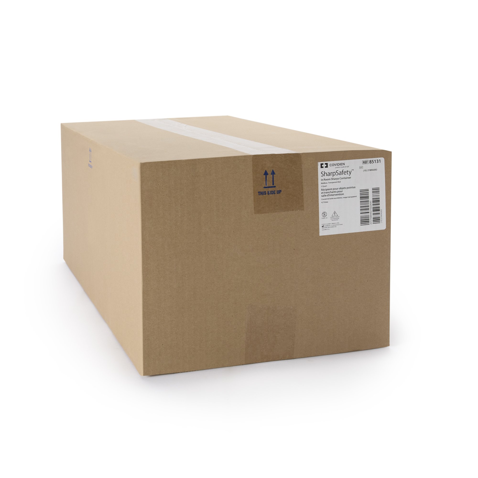 Cardinal 85131 - In-Room™ Multi-purpose Sharps Container, 1-1/4 Gallon, 10.75 x 11 x 4.75 Inch - 1/Each, 20/Case