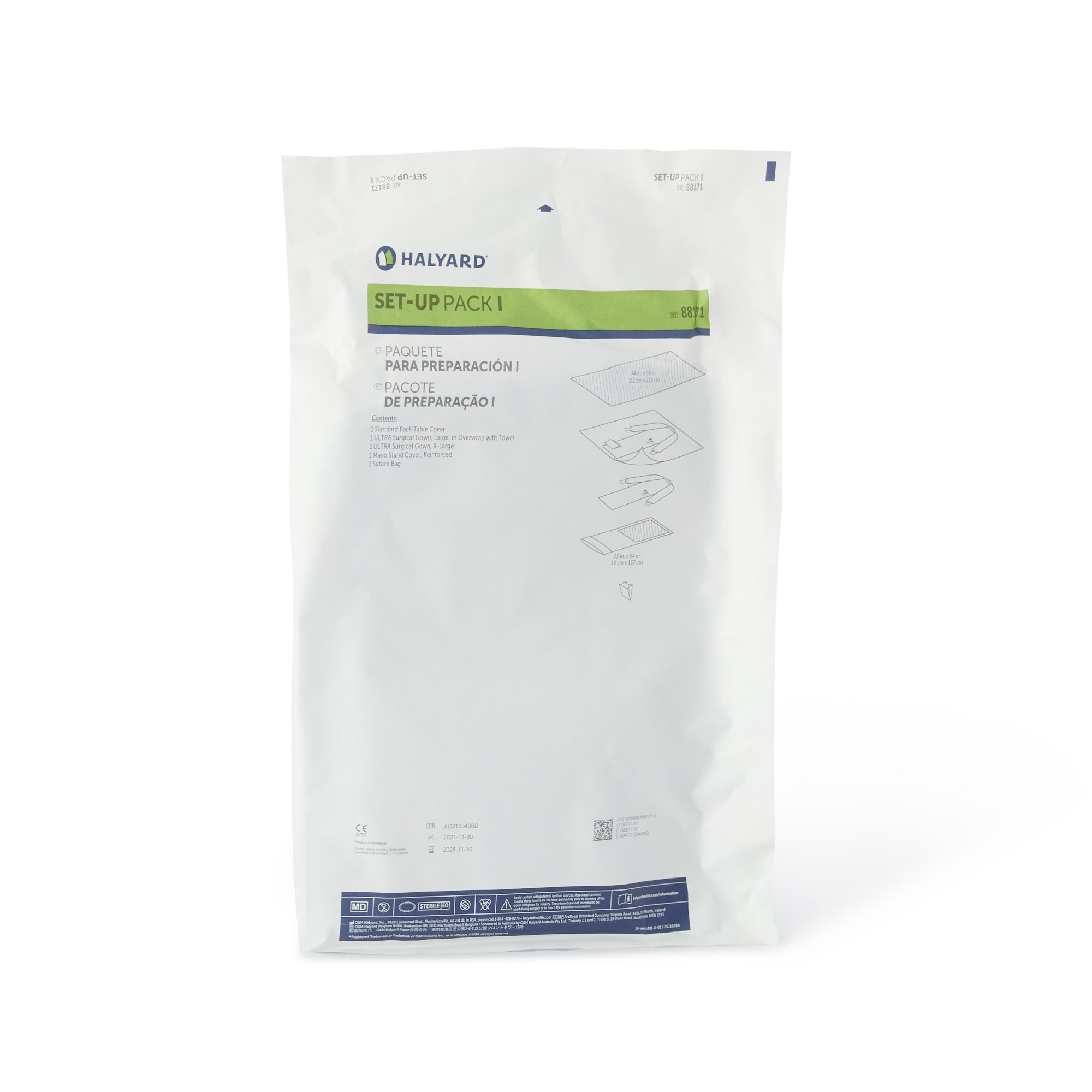 O&M Halyard Inc 88171 - Halyard General Purpose Drape Pack - 1/Each, 14/Case