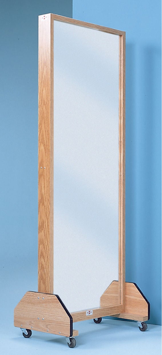Hausmann Industries - 1671 Glass Portable Mirror 27 X 72 Inch Oak