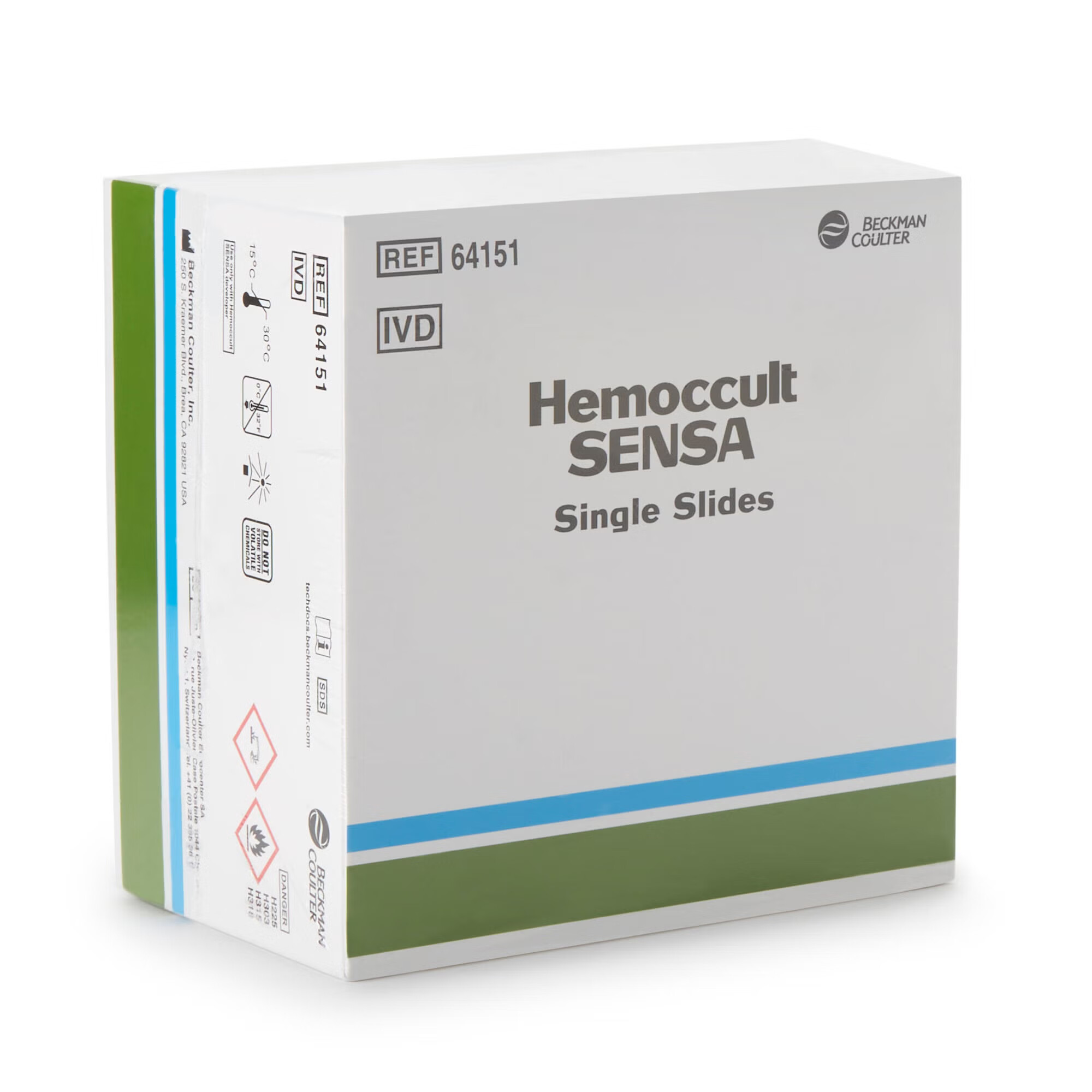 Hemocue - 64151A Cancer Screening Test Kit Hemoccult® Sensa® Single Slides Fecal Occult Blood Test (FOBT) 100 Tests CLIA Waived