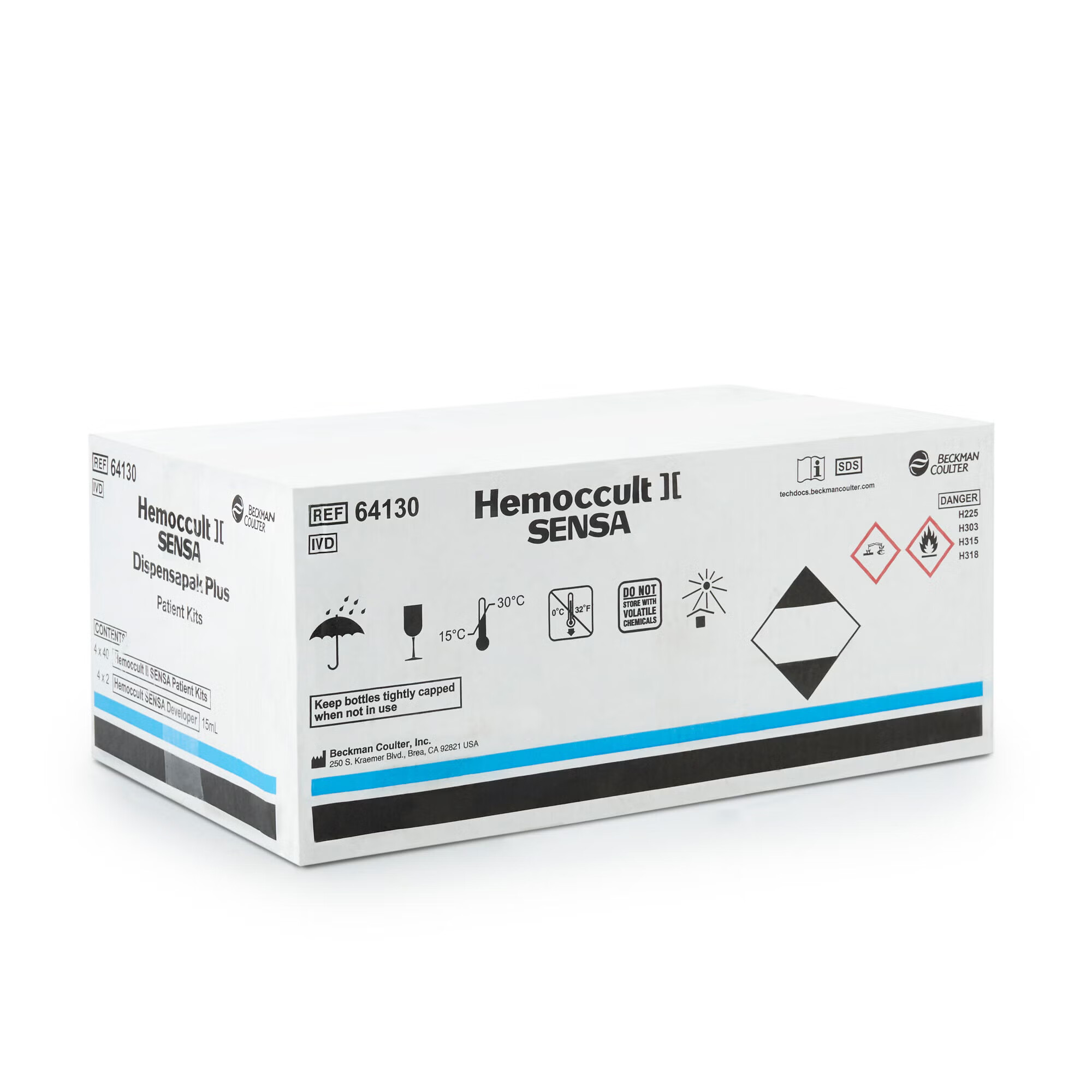 Hemocue - 64130A Cancer Screening Test Kit Hemoccult® Sensa® Dispensapak™ Plus Fecal Occult Blood Test (FOBT) 40 Tests CLIA Waived
