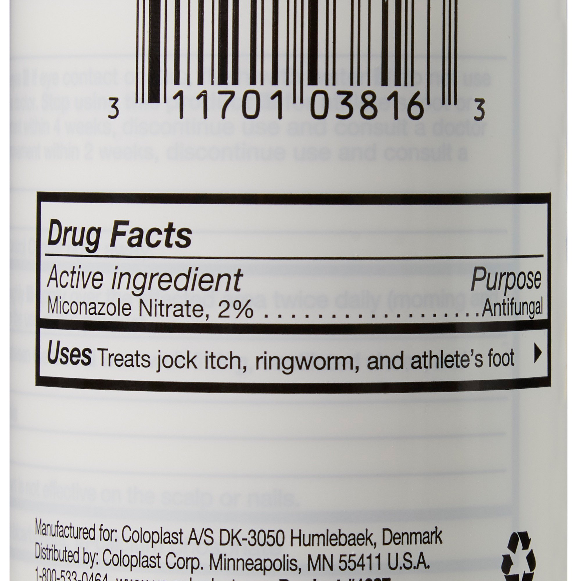 Medline COI1337 - Micro-Guard® Antifungal Powder with 2% Miconazole Nitrate, 3-ounce shaker bottle - 1/Each, 12/Case