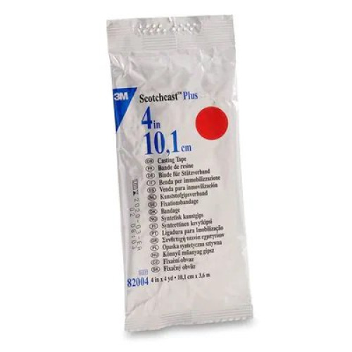 Solventum Corporation 82004R - 3M™ Scotchcast™ Plus Red Cast Tape, 4 Inch x 4 Yard - 1/Each, 10/Box, 10/Case