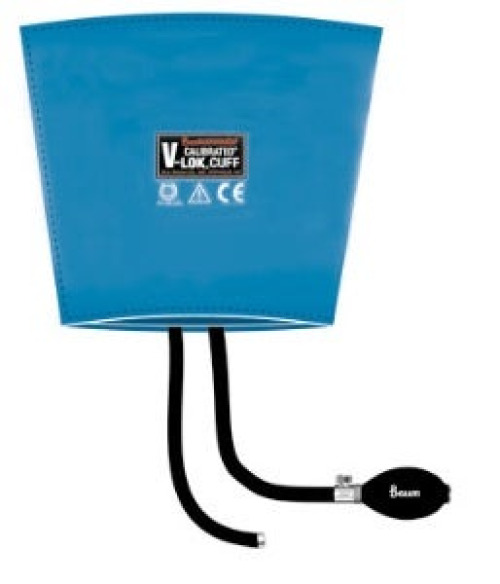 W.A. Baum - 1830 Reusable Blood Pressure Cuff and Bulb Calibrated® V-Lok® 46 to 66 cm Leg Polyester Fabric Cuff Bariatric Cuff