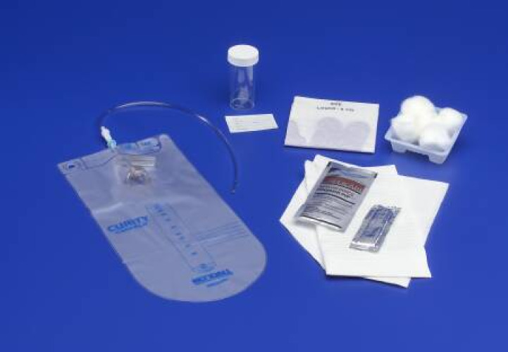 Cardinal 3410- - Curity™ Intermittent Catheter Tray, Red Rubber, Closed - 1/Each, 20/Case