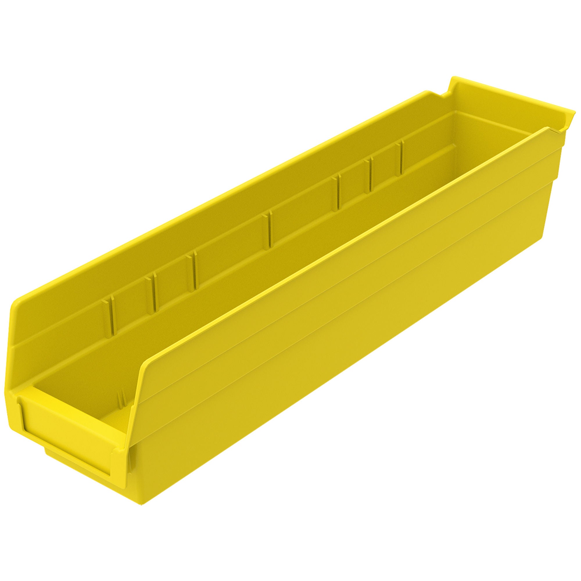Akro-Mils - 30128YELLO Shelf Bin Yellow Industrial Grade Polymers 4 X 4-1/8 X 17-7/8 Inch