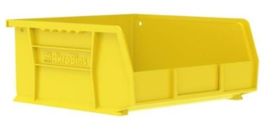 Akro-Mils - 30235YELLO Storage Bin AkroBins® Yellow Plastic 5 X 10-7/8 X 11 Inch