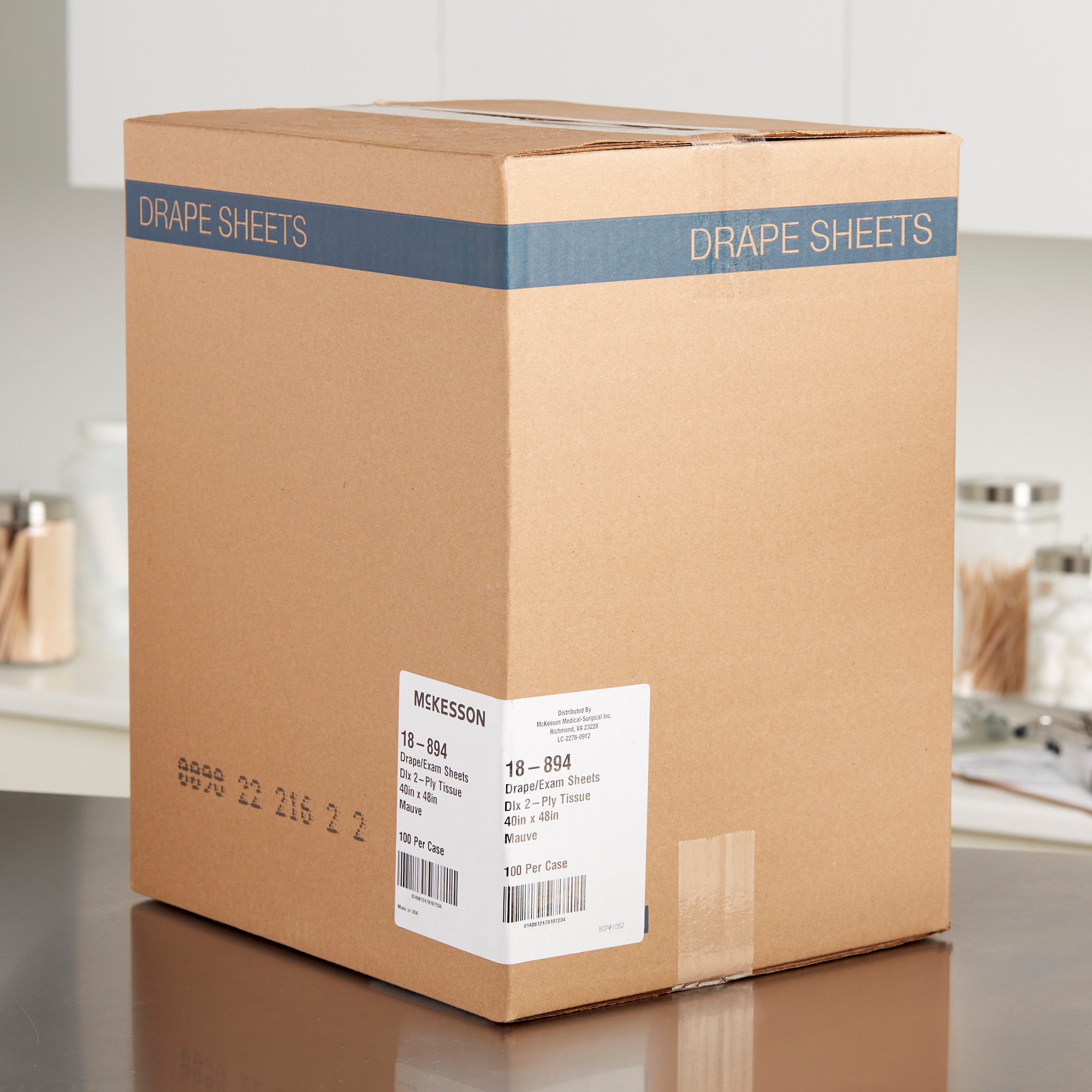 McKesson Brand 18-894 - McKesson Nonsterile Physical Exam Drape, 40 x 48 Inch - 100/Case
