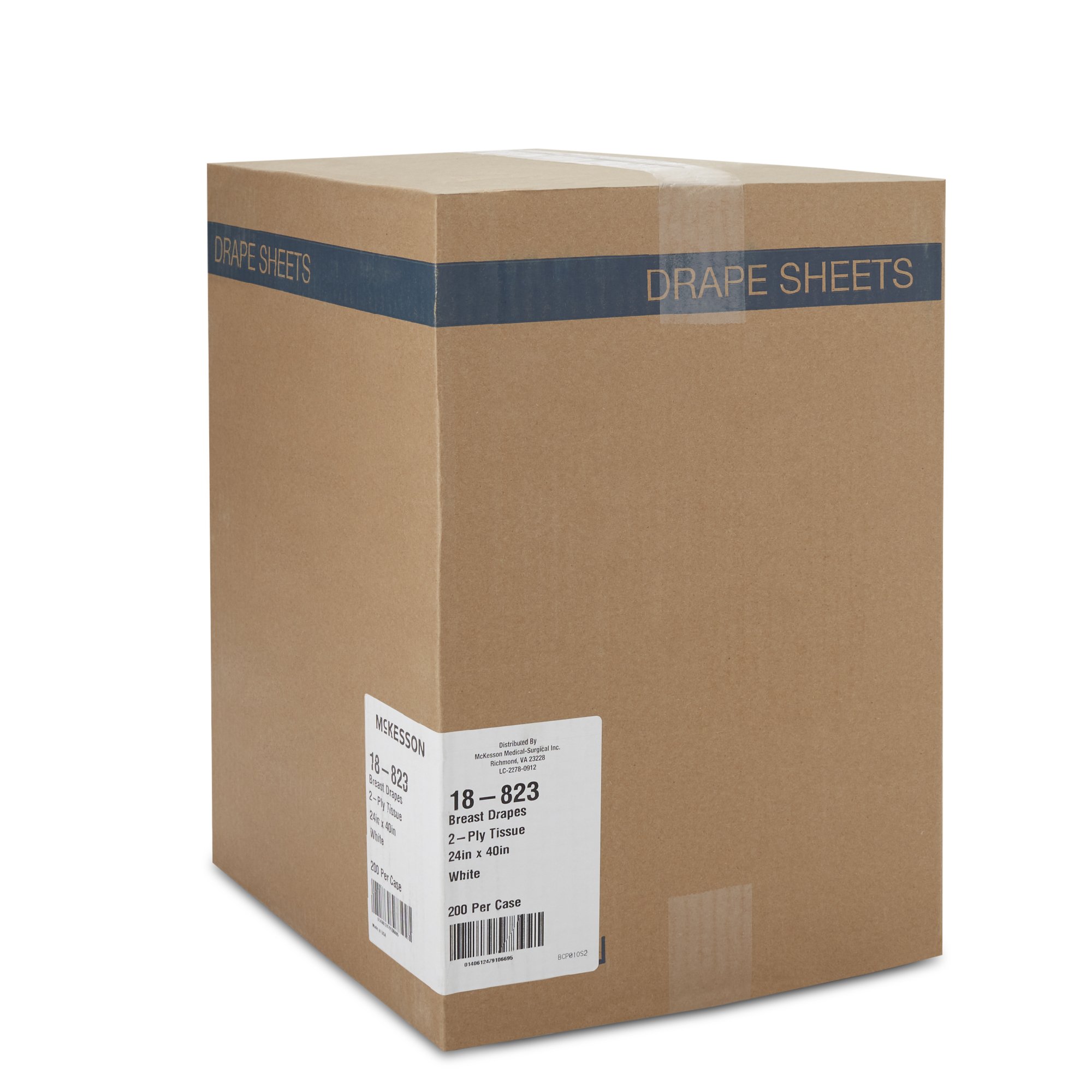 McKesson Brand 18-823 - McKesson Nonsterile Breast Drape, 24 x 40 Inch - 200/Case