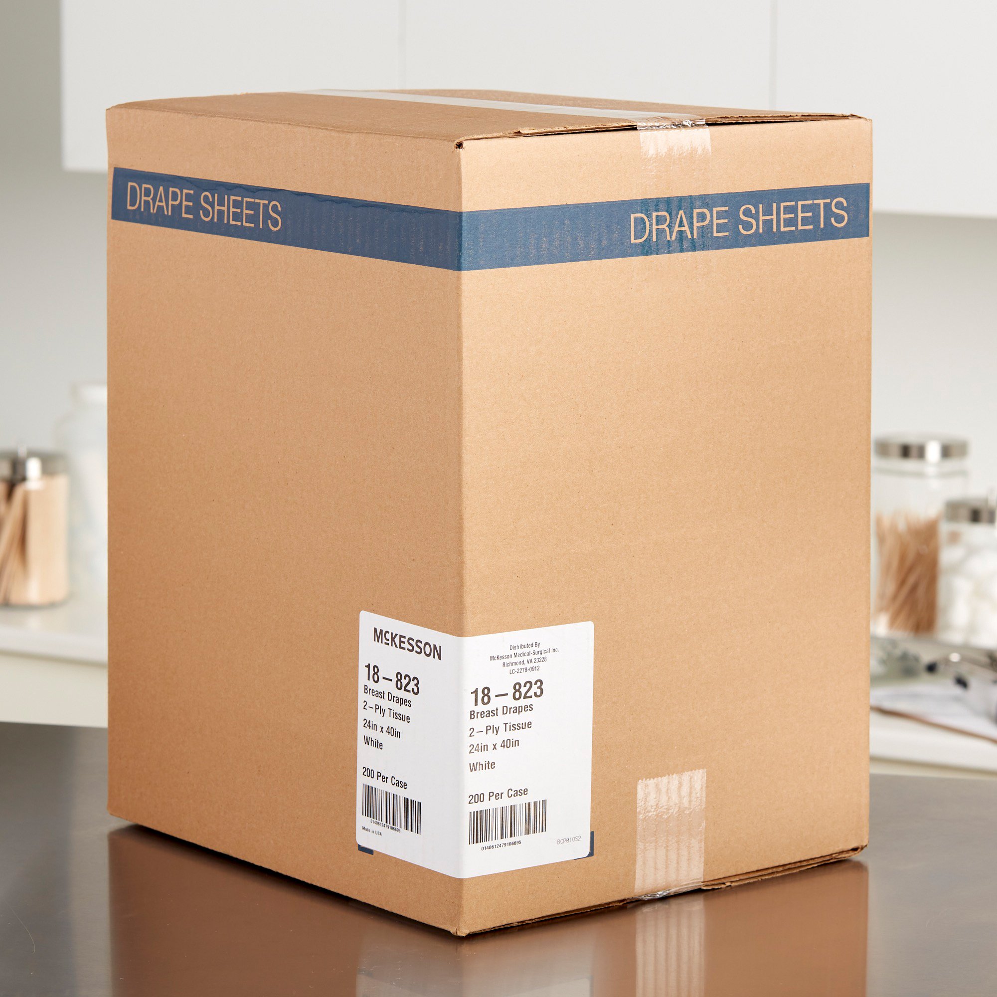McKesson Brand 18-823 - McKesson Nonsterile Breast Drape, 24 x 40 Inch - 200/Case