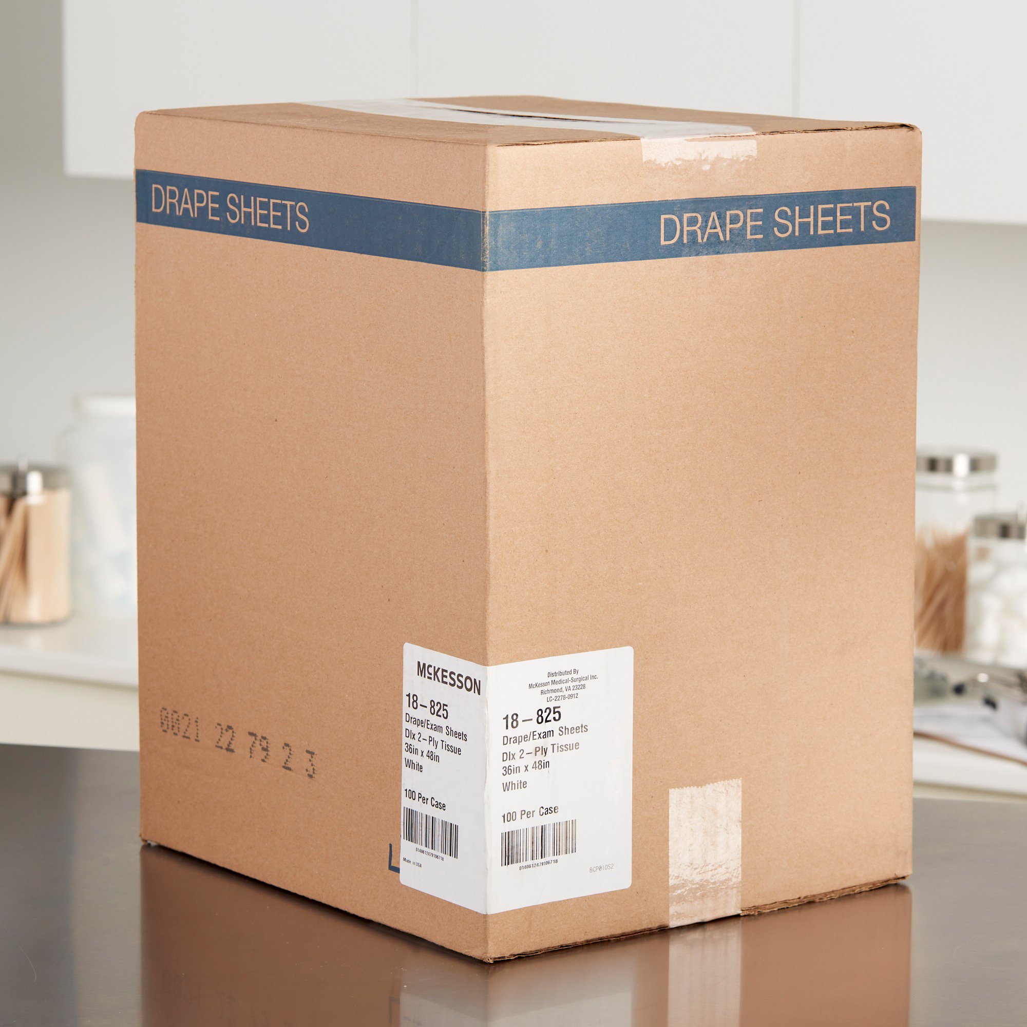 McKesson Brand 18-825 - McKesson Nonsterile Physical Exam Drape, 36 x 48 Inch - 100/Case