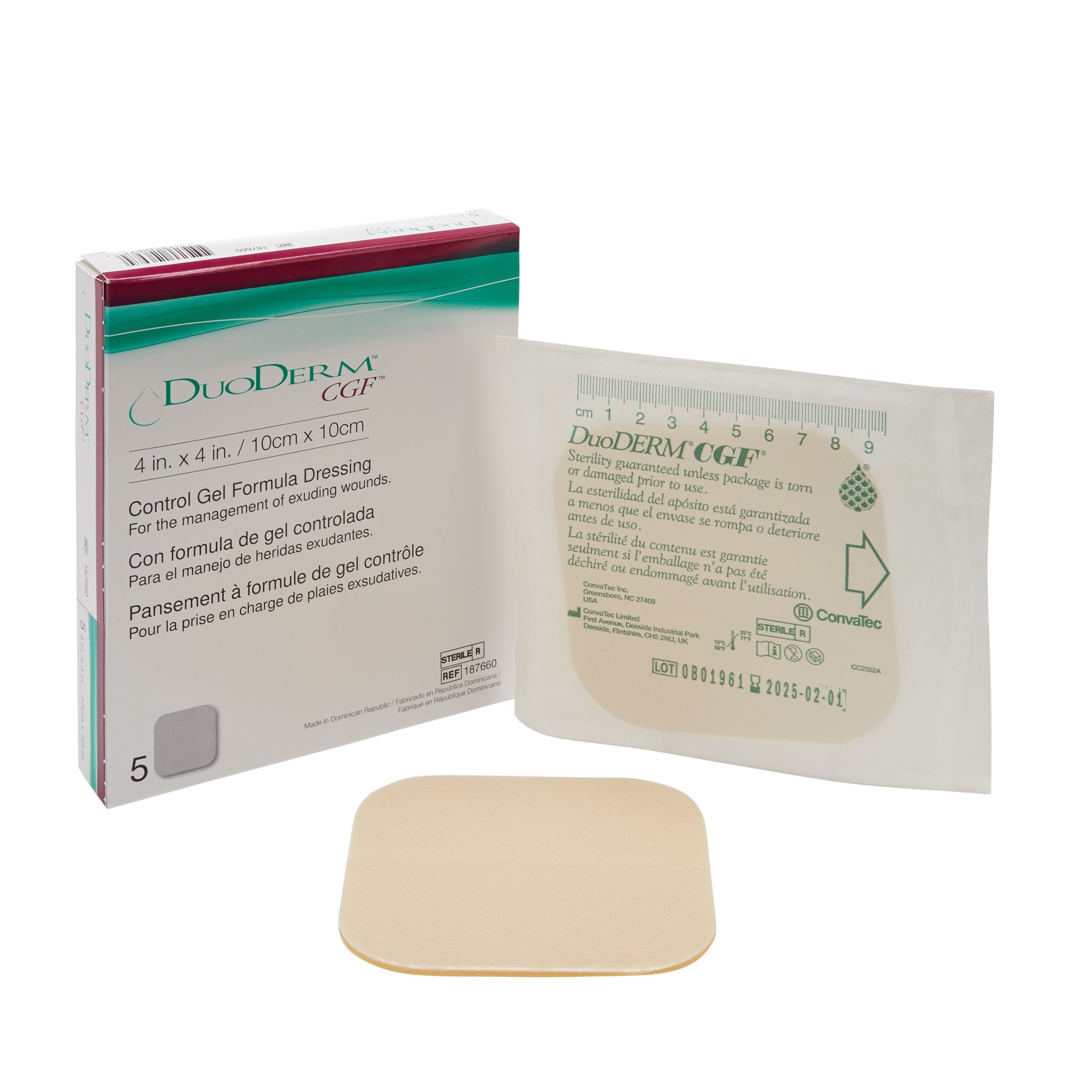 ConvaTec - 187660 DuoDerm® CGF® Hydrocolloid Dressing