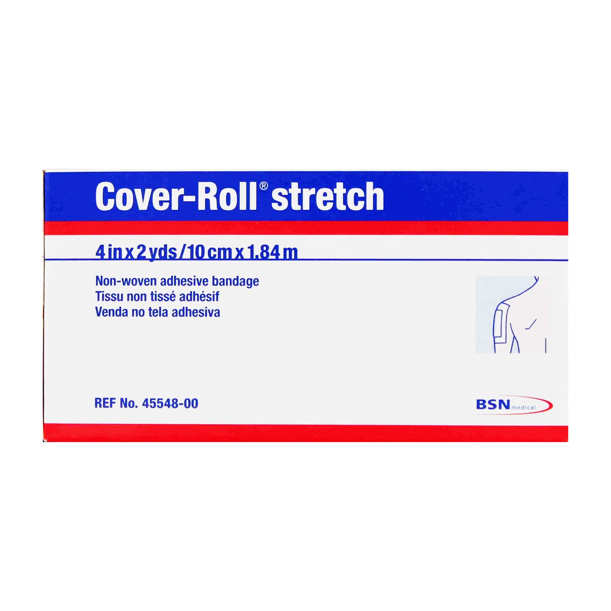 BSN Medical - 45548 Cover-Roll® Stretch Dressing Retention Tape with Liner 4 Inch x 2 Yard