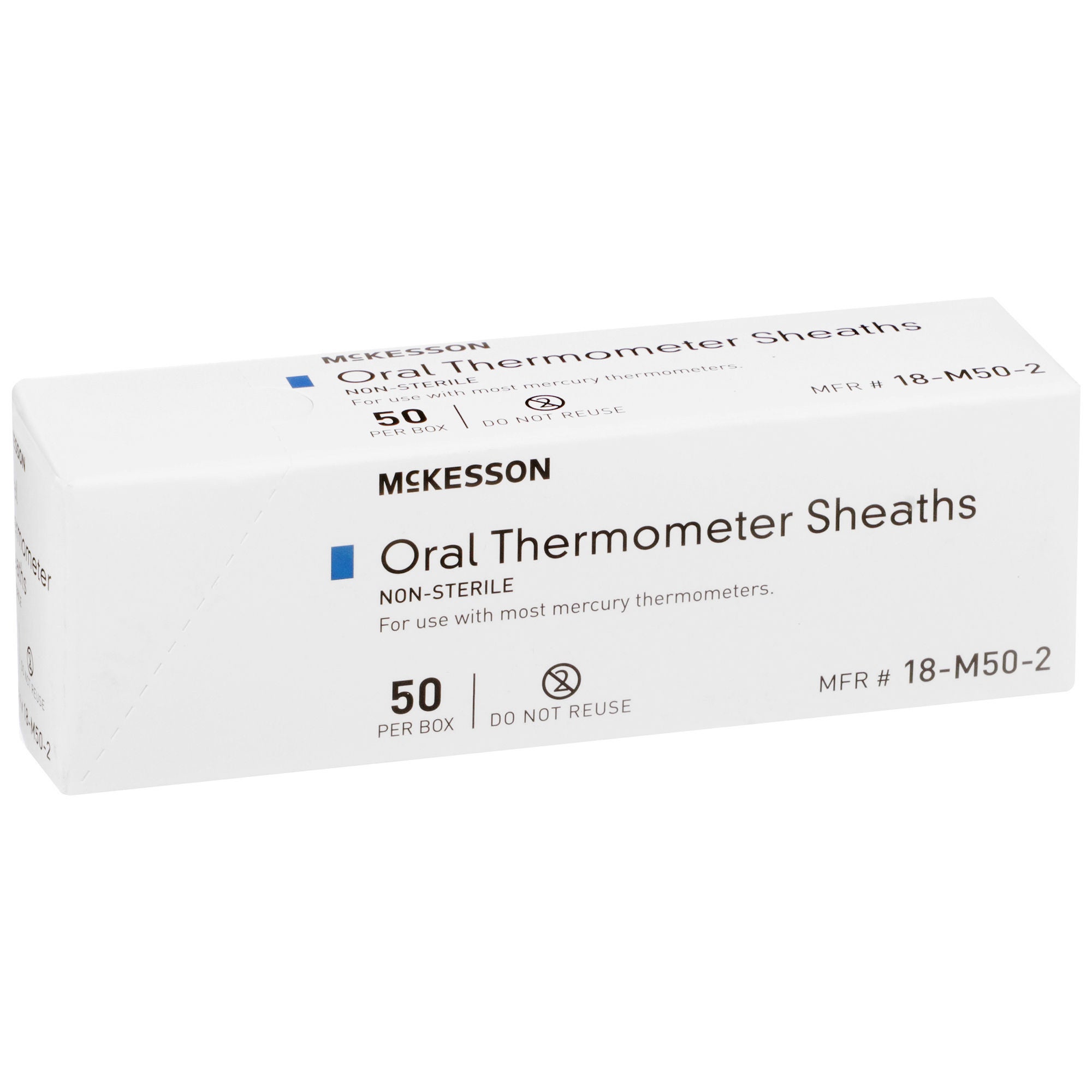 McKesson Brand - 18-M50-2 Oral Thermometer Probe Cover McKesson For use with Mercury Thermometer 50 per Box
