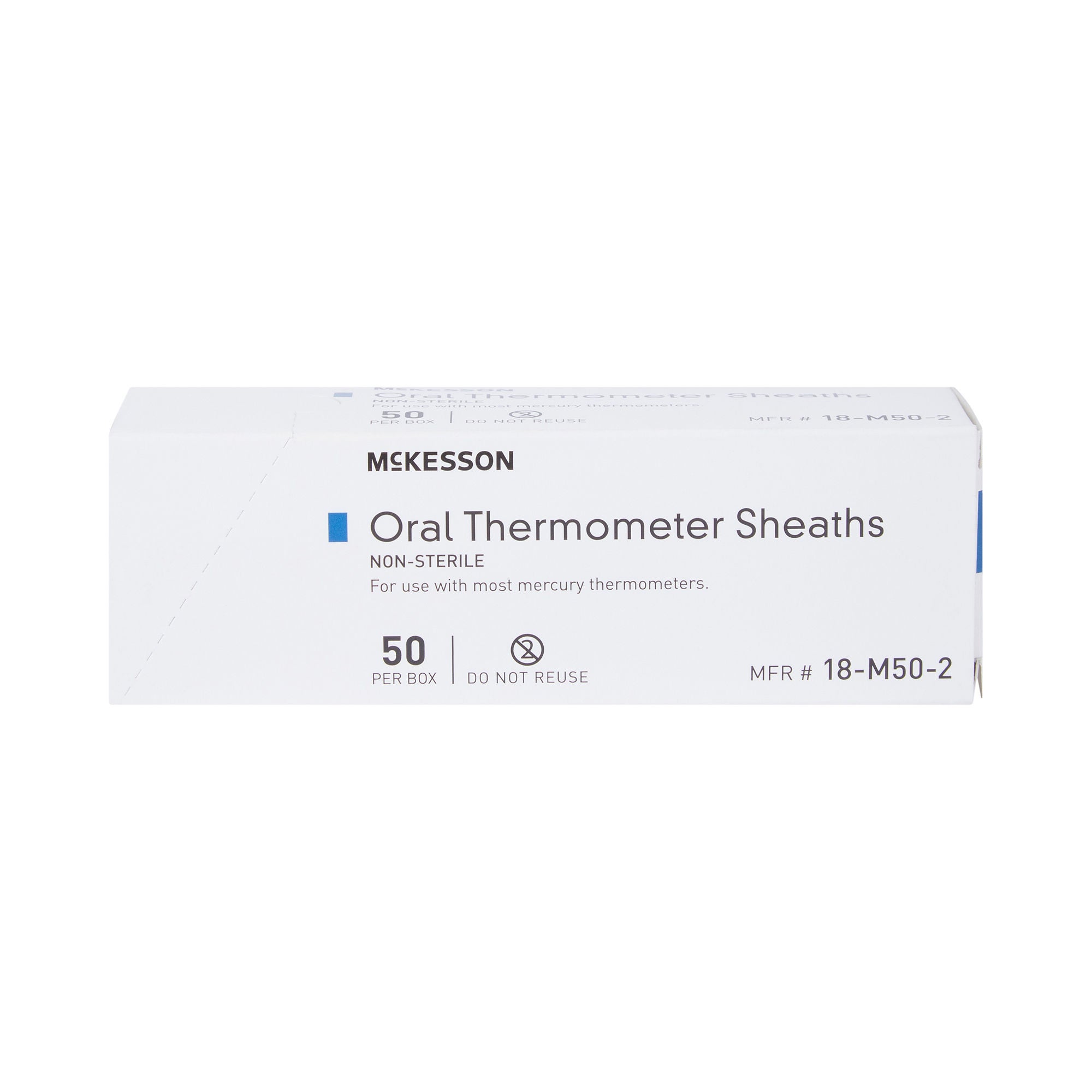 McKesson Brand - 18-M50-2 Oral Thermometer Probe Cover McKesson For use with Mercury Thermometer 50 per Box