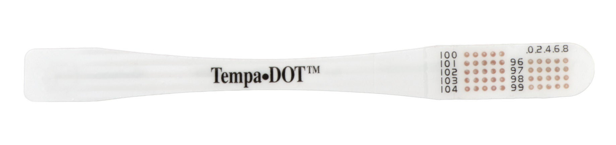 Medical Indicators - 5147 Disposable Oral Thermometer Tempa·DOT™ 99 to 104 °F Color Dots Display
