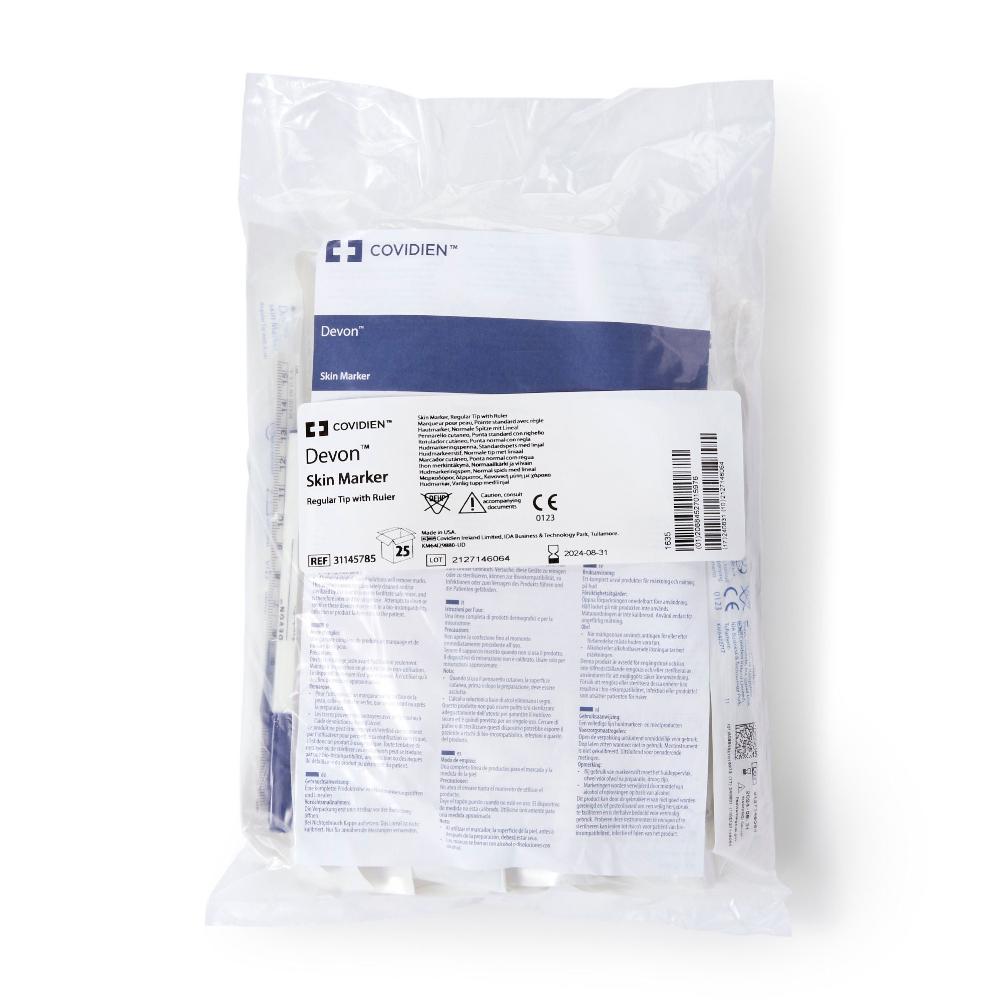 Cardinal - 31145785 Cardinal Health™ Devon™ Surgical Skin Marker with Ruler