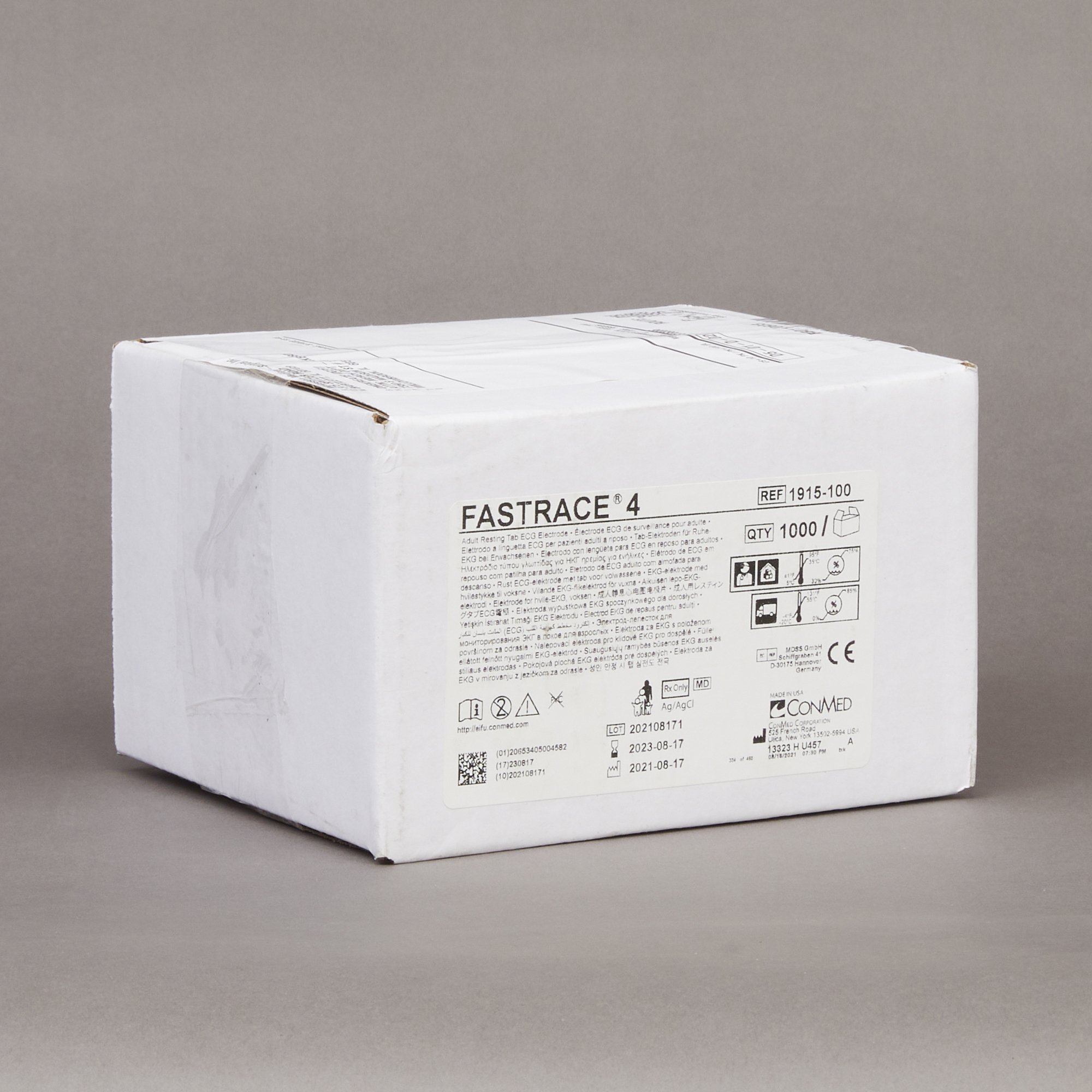 Conmed 1915-100 - Fastrace® 4 ECG Tab Electrode - 100/Pack, 1000/Case