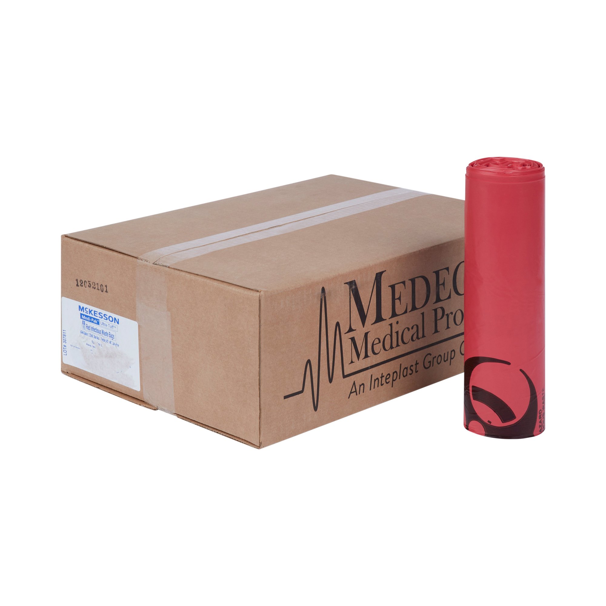 McKesson Brand 03-4543 - McKesson Biohazard Waste Bag, 40 – 45 gallon Capacity, 40 x 46 Inch - 150/Case