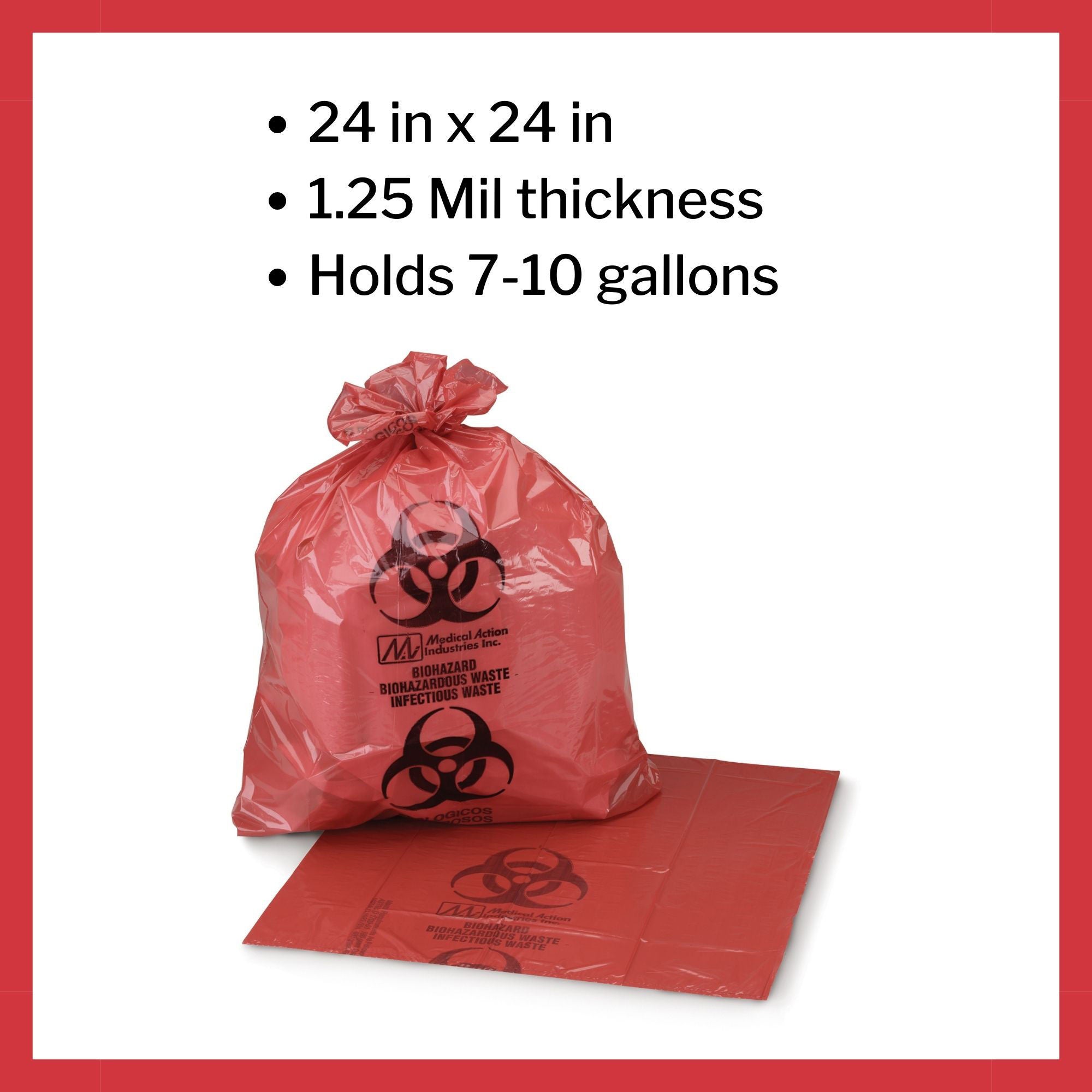 McKesson Biohazard Waste Bag 03-4550 by McKesson Brand