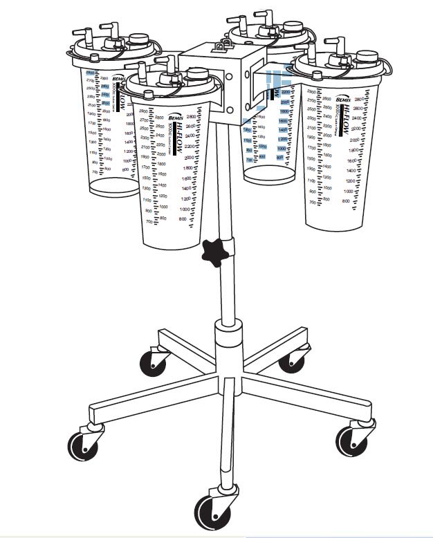 Suction Canister Stand 533910 by Bemis Healthcare
