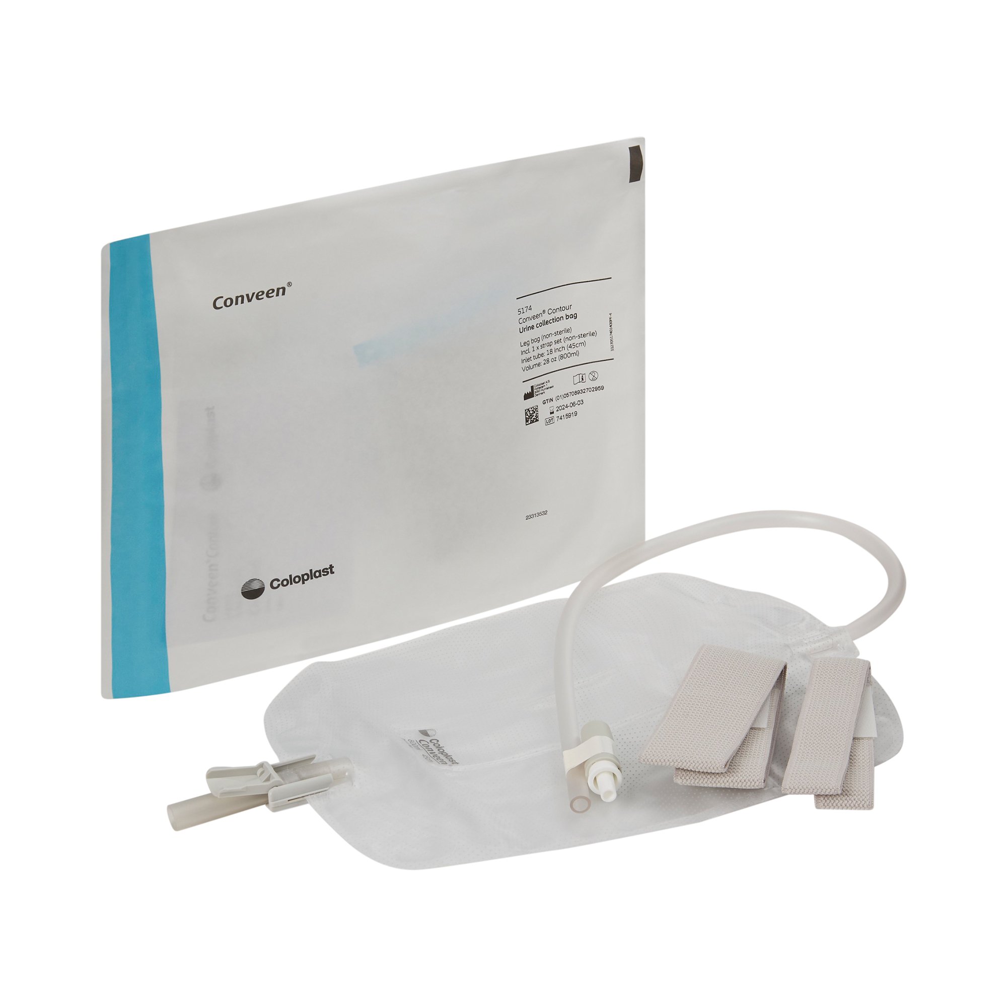 Coloplast - 5174 Conveen® Contour Urinary Leg Bag