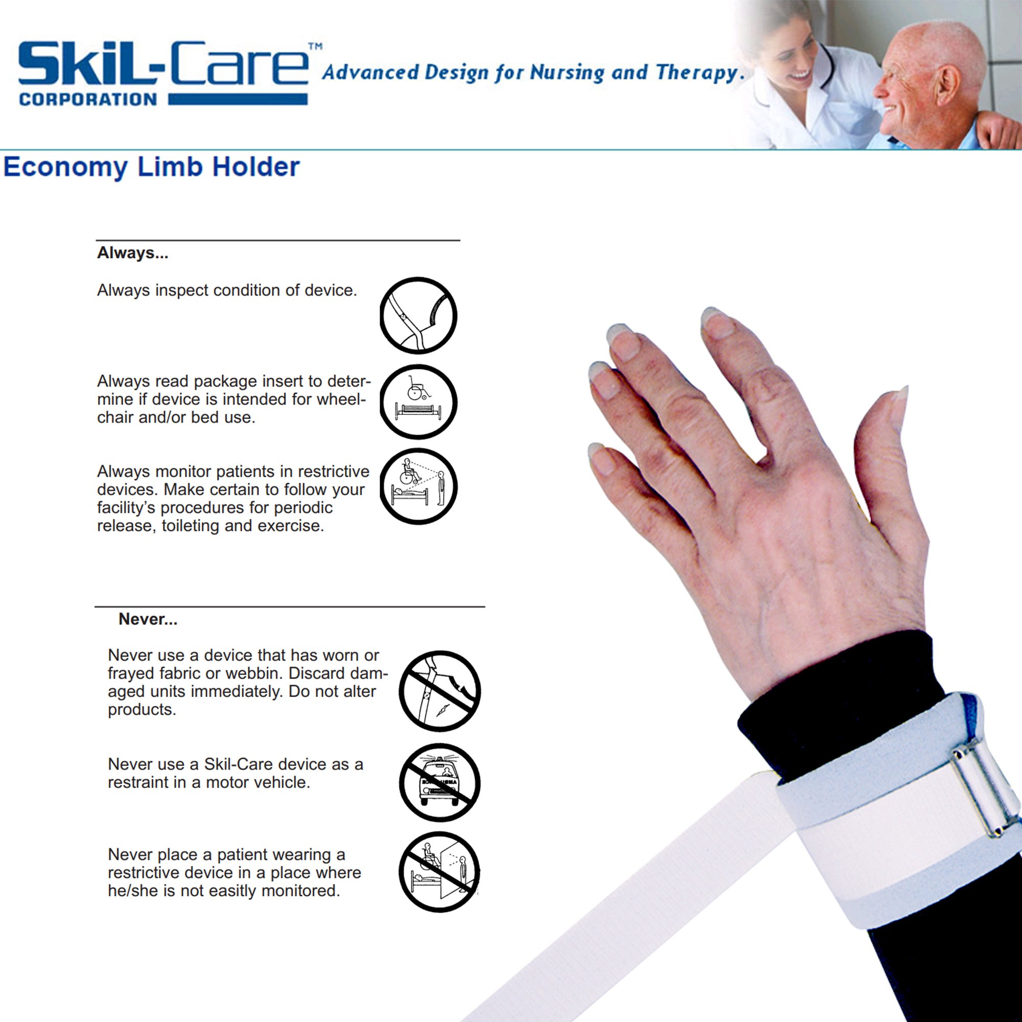 Dispos-A-Cuff Limb Restraint 306040 by Skil-Care