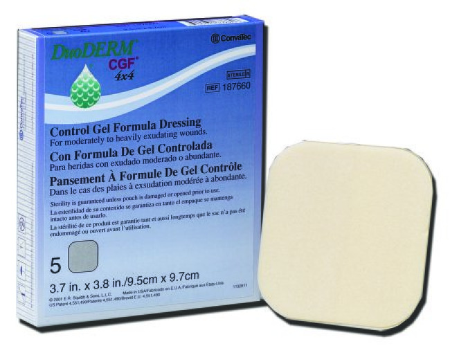 ConvaTec 187661 - DuoDerm® CGF® Hydrocolloid Dressing, 6 x 6 inch - 5/Box