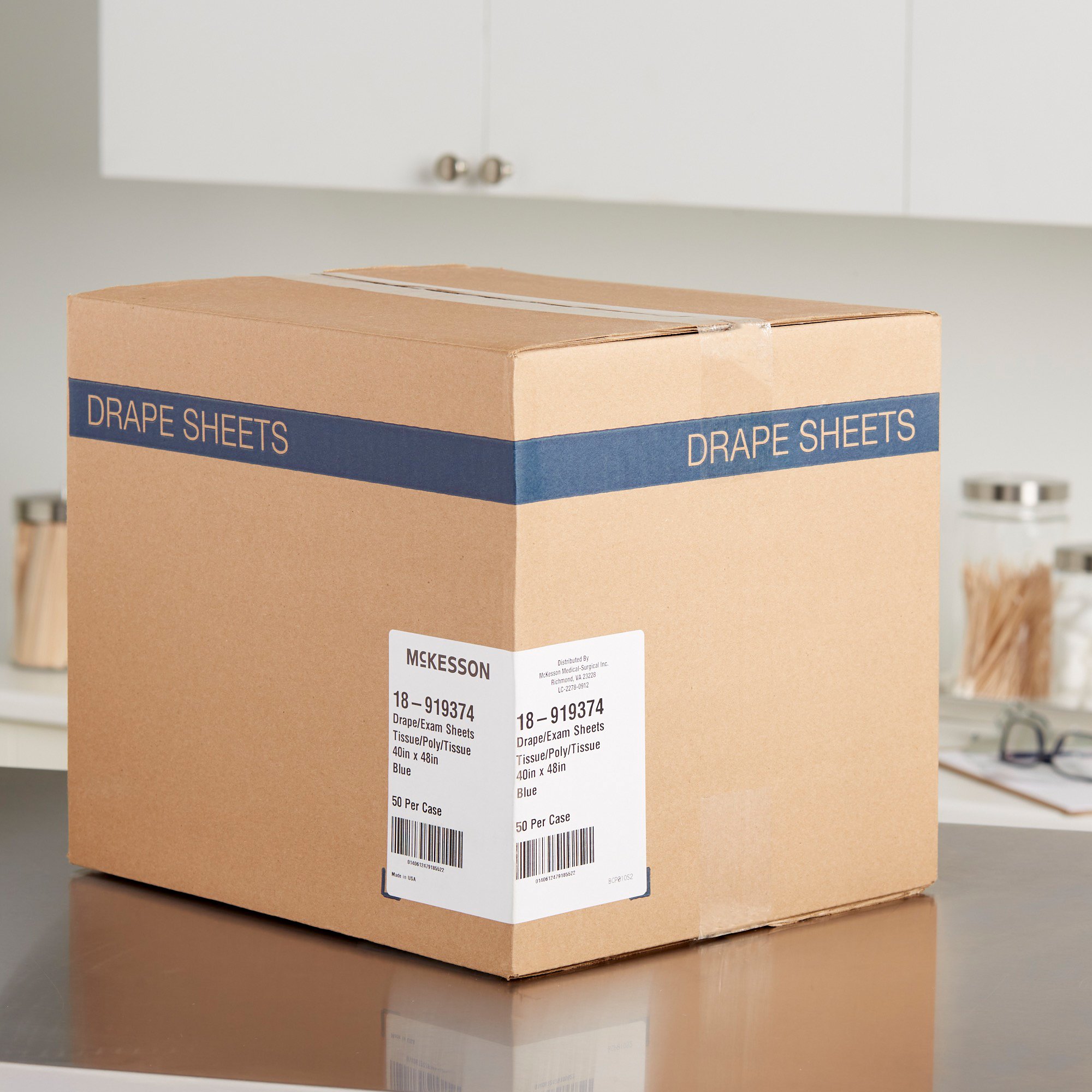 McKesson Brand 18-919374 - McKesson Sterile Drape Sheet, 40 x 48 Inch - 50/Case