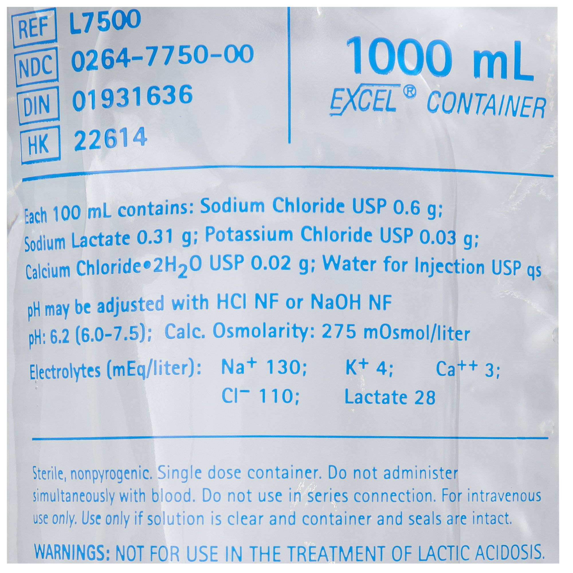 Replacement Preparation L7500 by B. Braun