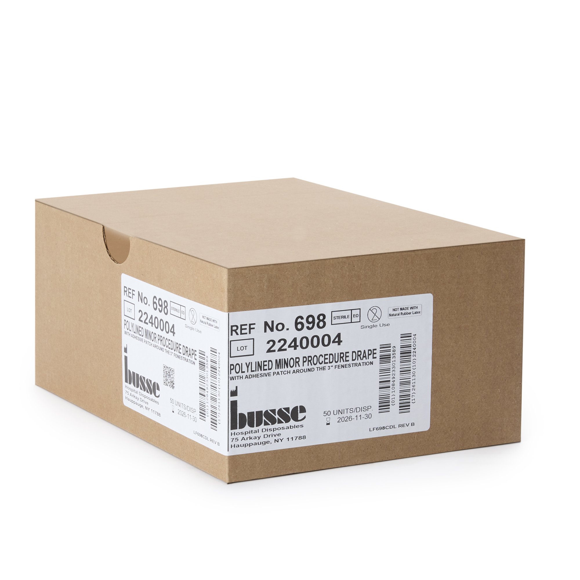 Busse Hospital Disposables 698 - Busse Hospital Sterile Minor Procedure Surgical Drape, 18 x 26 Inch - 1/Box, 4/Case