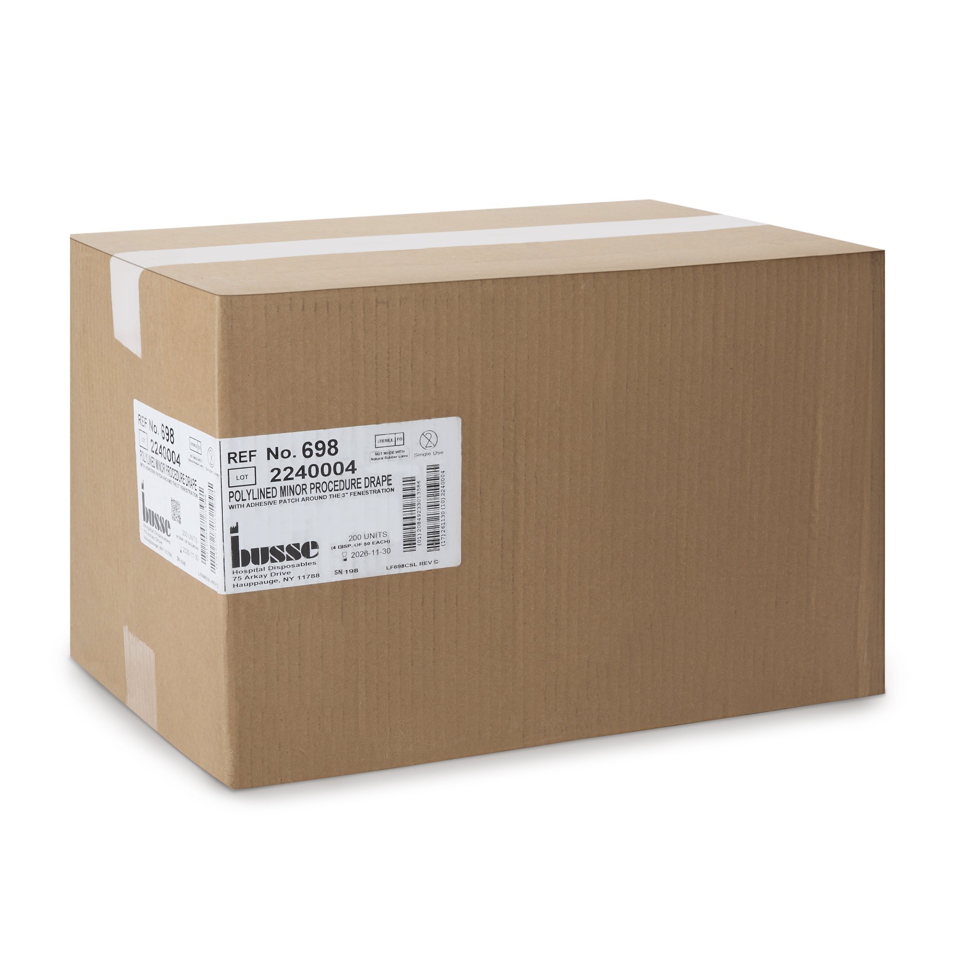 Busse Hospital Disposables 698 - Busse Hospital Sterile Minor Procedure Surgical Drape, 18 x 26 Inch - 1/Box, 4/Case