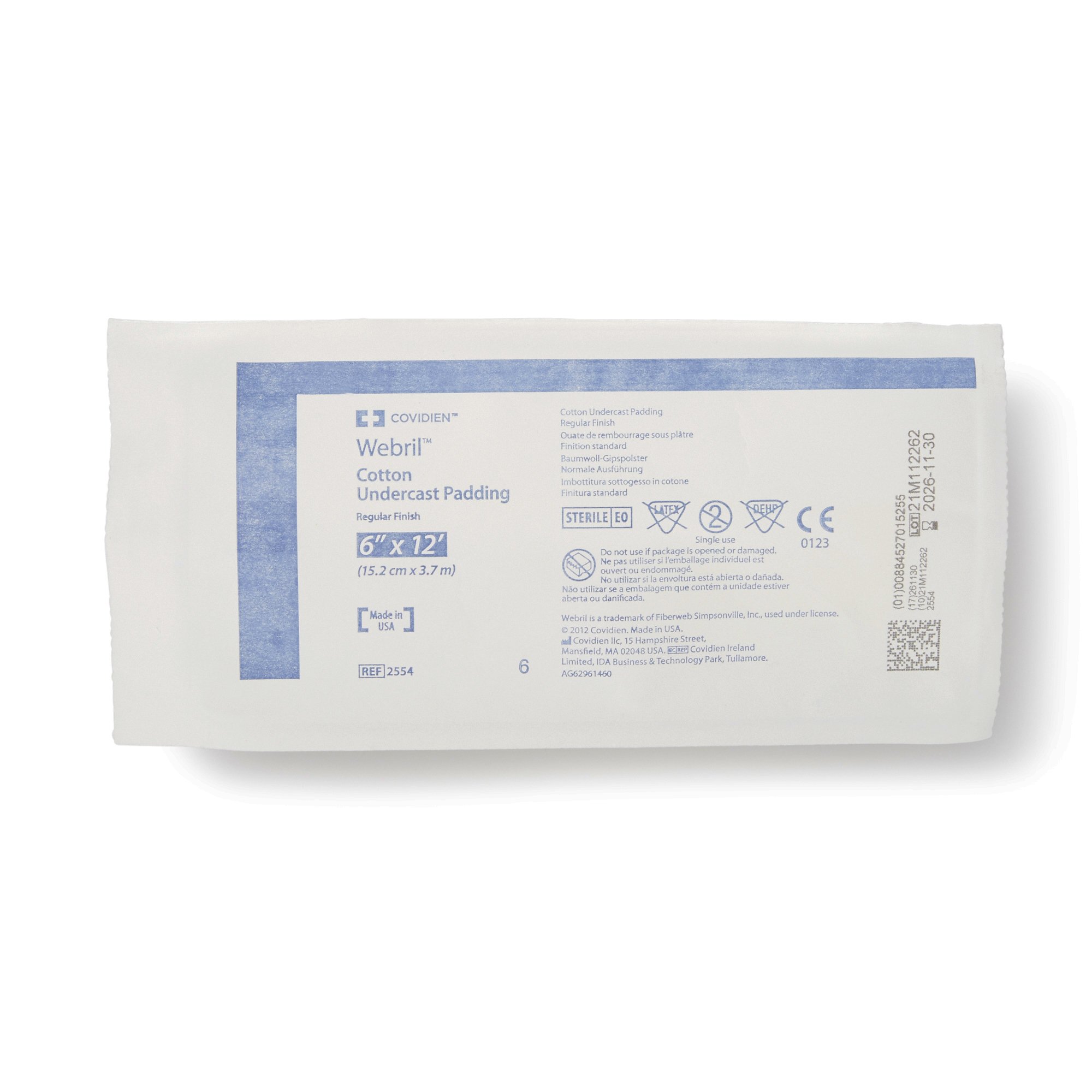 Cardinal 2554 - Webril™ Cast Padding, 6 Inch x 4 Yard - 1/Roll, 24/Case
