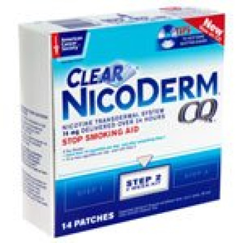 Glaxo Consumer Products 00135019502 - Nicoderm CQ® Nicotine Transdermal System Clear Patches Step 2 14 mg - 1/Box