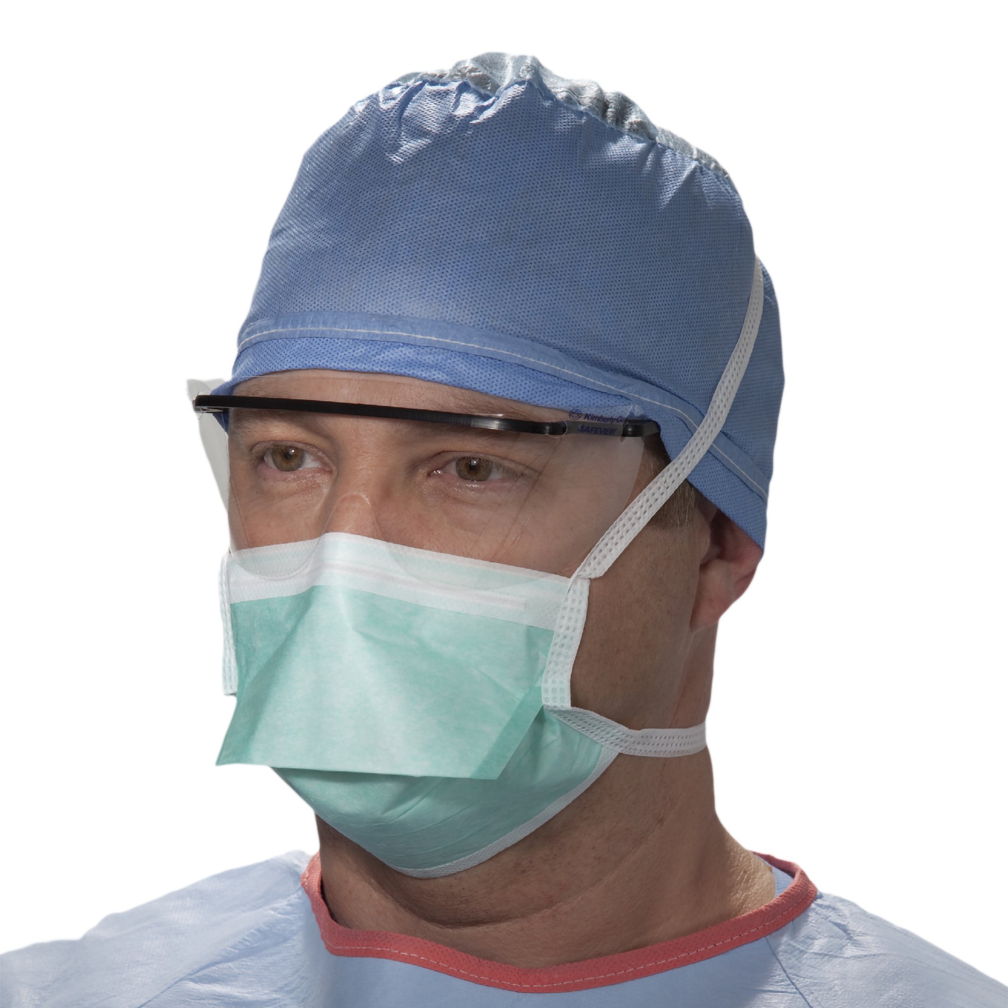 O&M Halyard Inc 37525 - Halyard Duckbill Surgical Mask - 50/Box, 300/Case