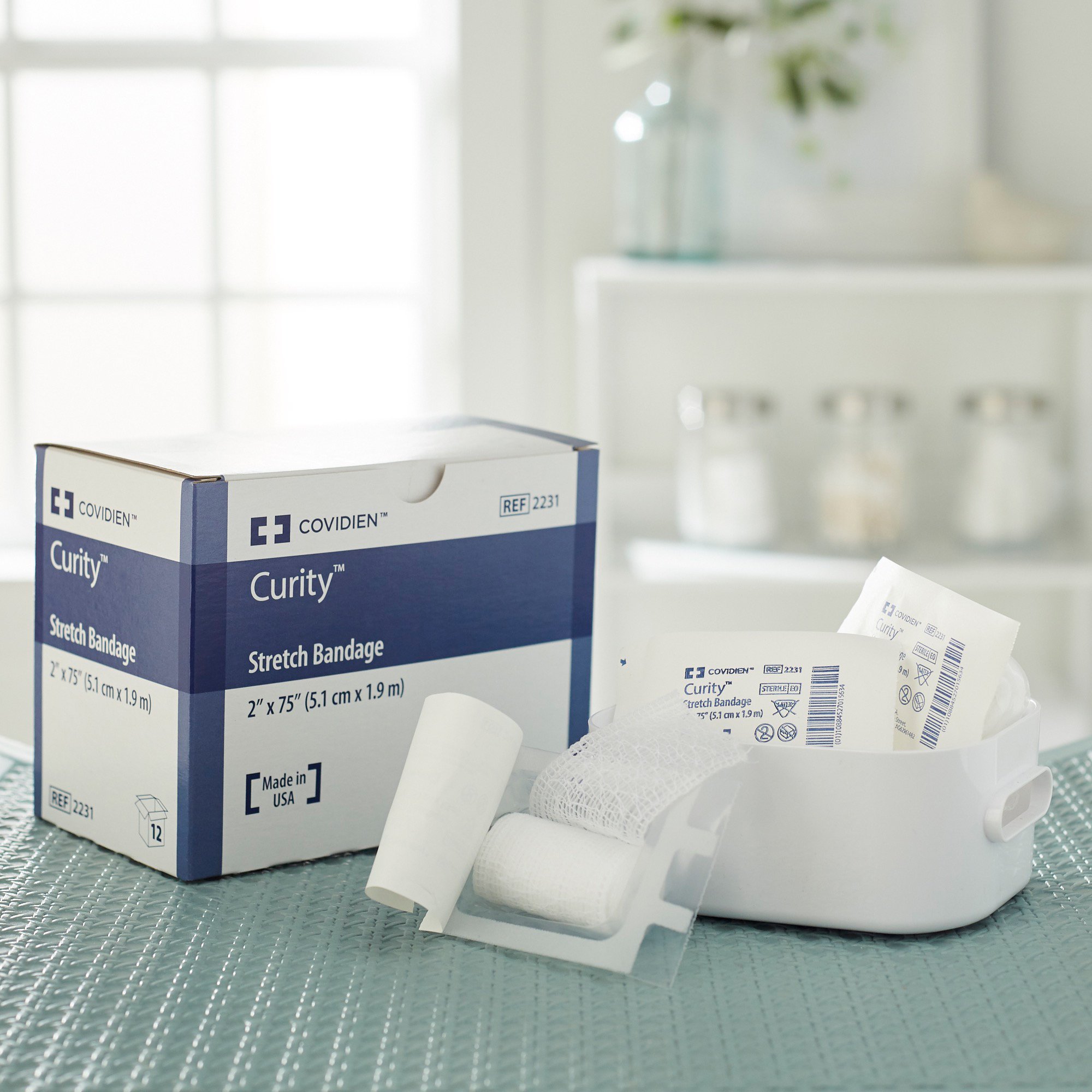 Cardinal 2231- - Curity™ Sterile Conforming Bandage, 2 x 75 Inch, 1-Ply - 1/Each, 12/Bag, 96/Case