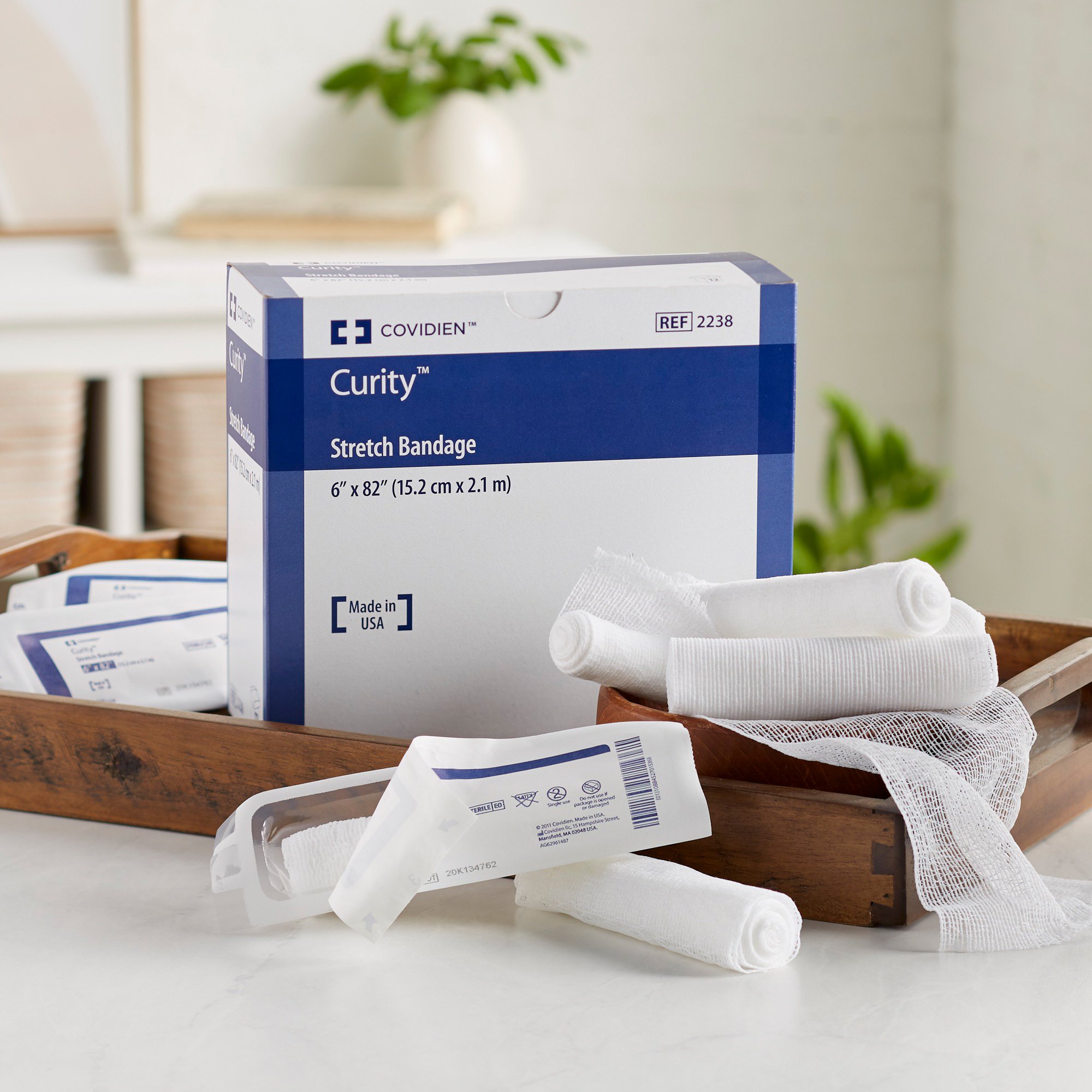 Cardinal 2238- - Curity™ Sterile Conforming Bandage, 6 x 82 Inch, One-Ply - 1/Each, 12/Bag, 48/Case