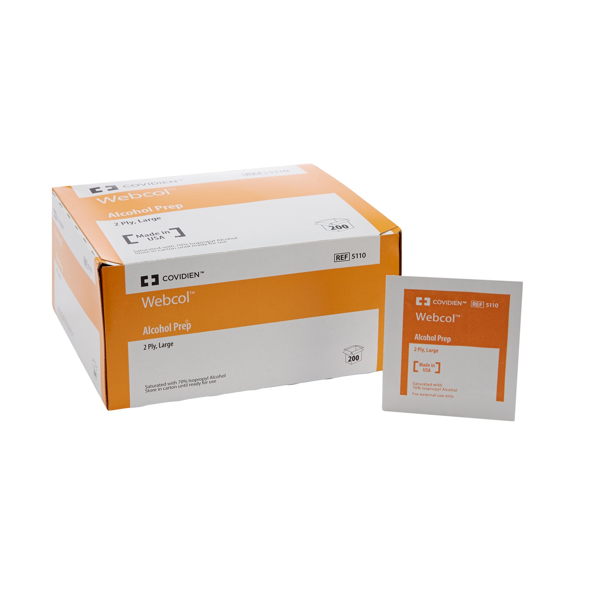 Cardinal - 5110 Webcol™ Alcohol Prep Pad