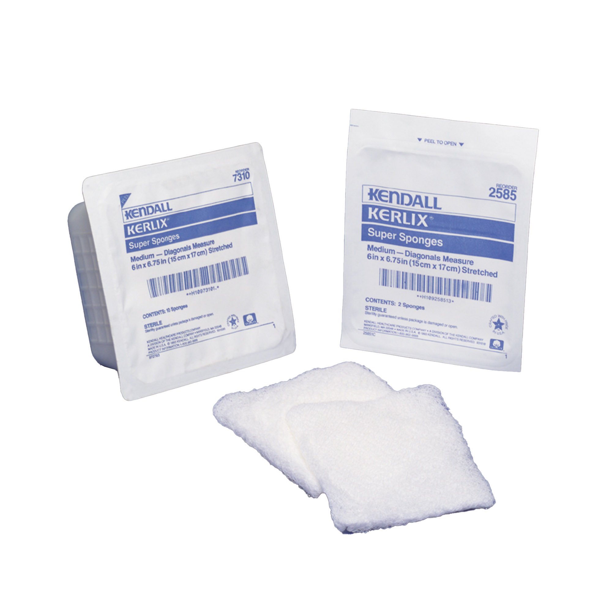 Cardinal 7310- - Kerlix™ Sterile USP Type VII Fluff Dressing, 6 x 6-3/4 Inch, Six-Ply - 10/Pack, 480/Case