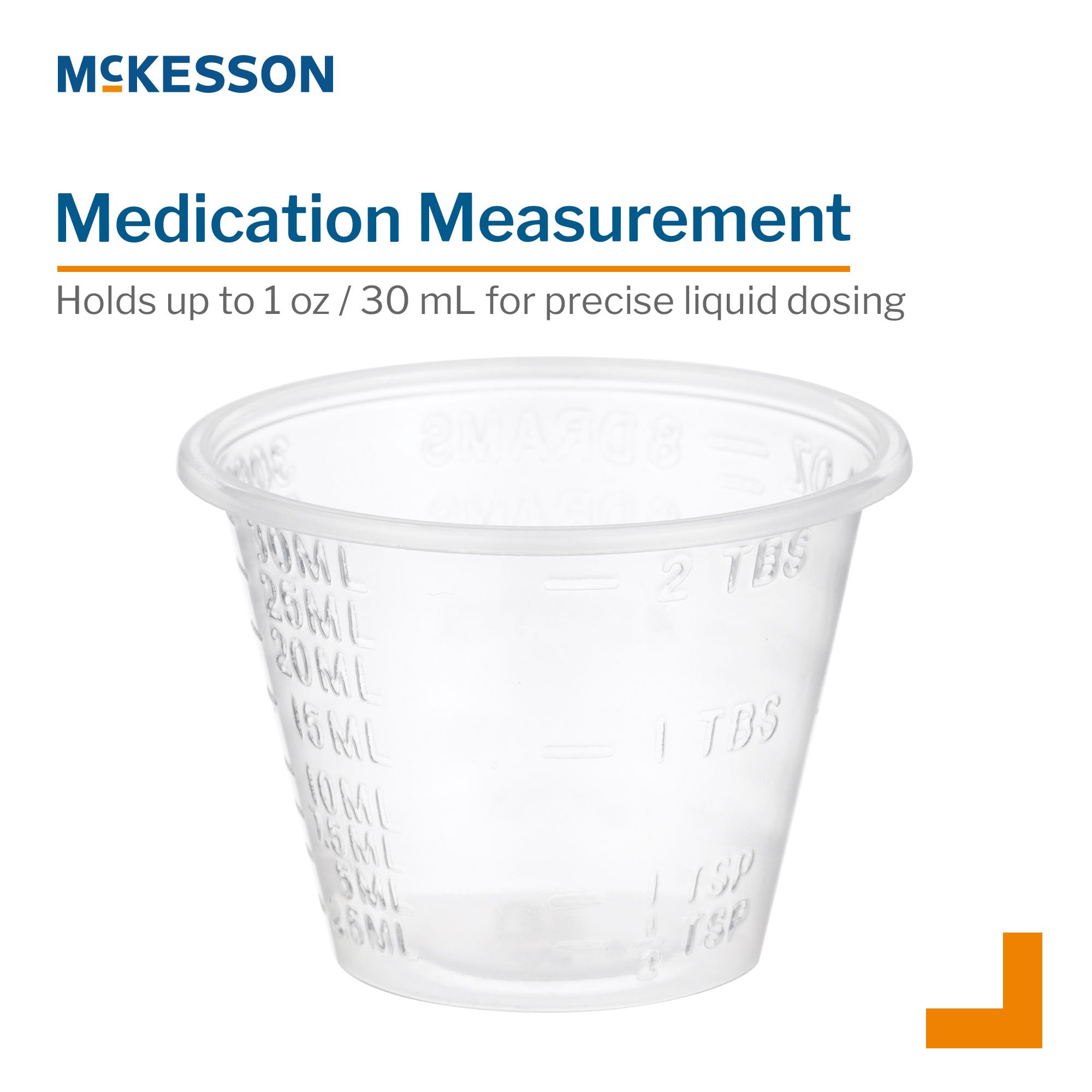 McKesson Brand - 16-9505 McKesson Graduated Medicine Cups