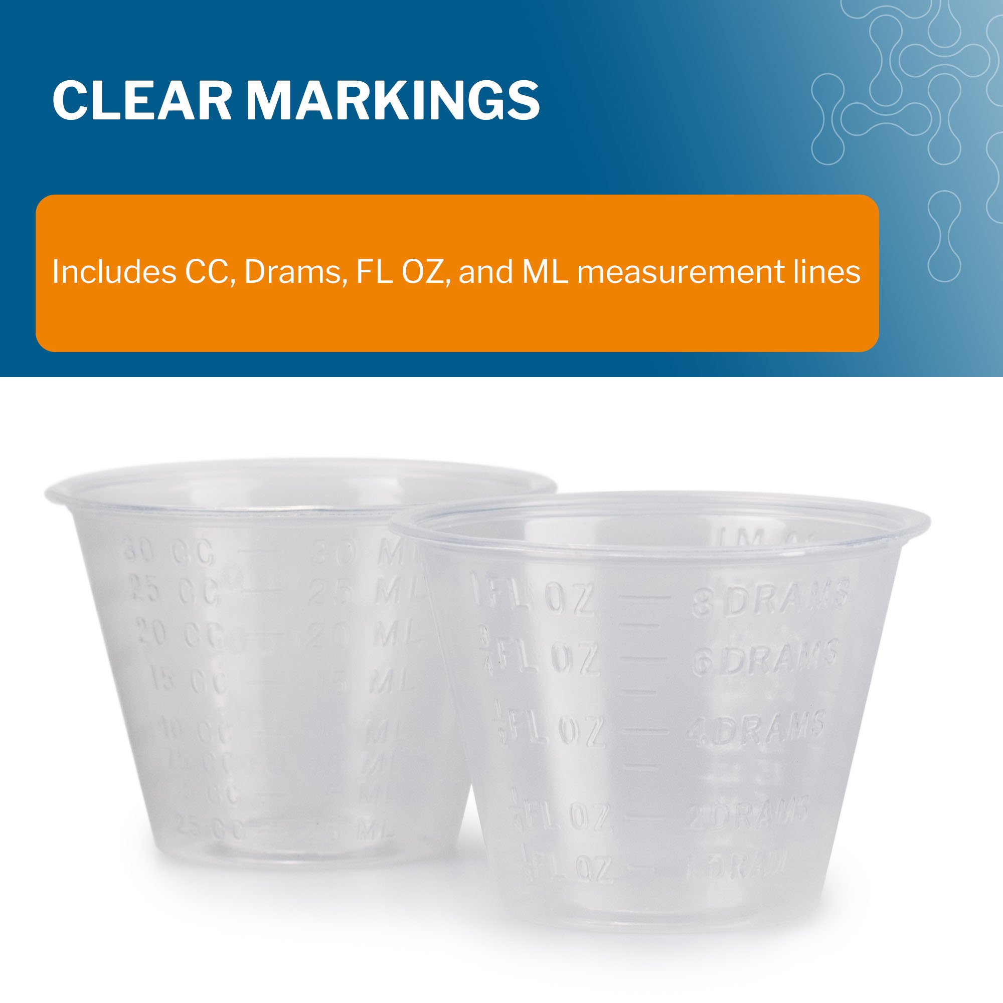 McKesson Brand - 16-9505 McKesson Graduated Medicine Cups