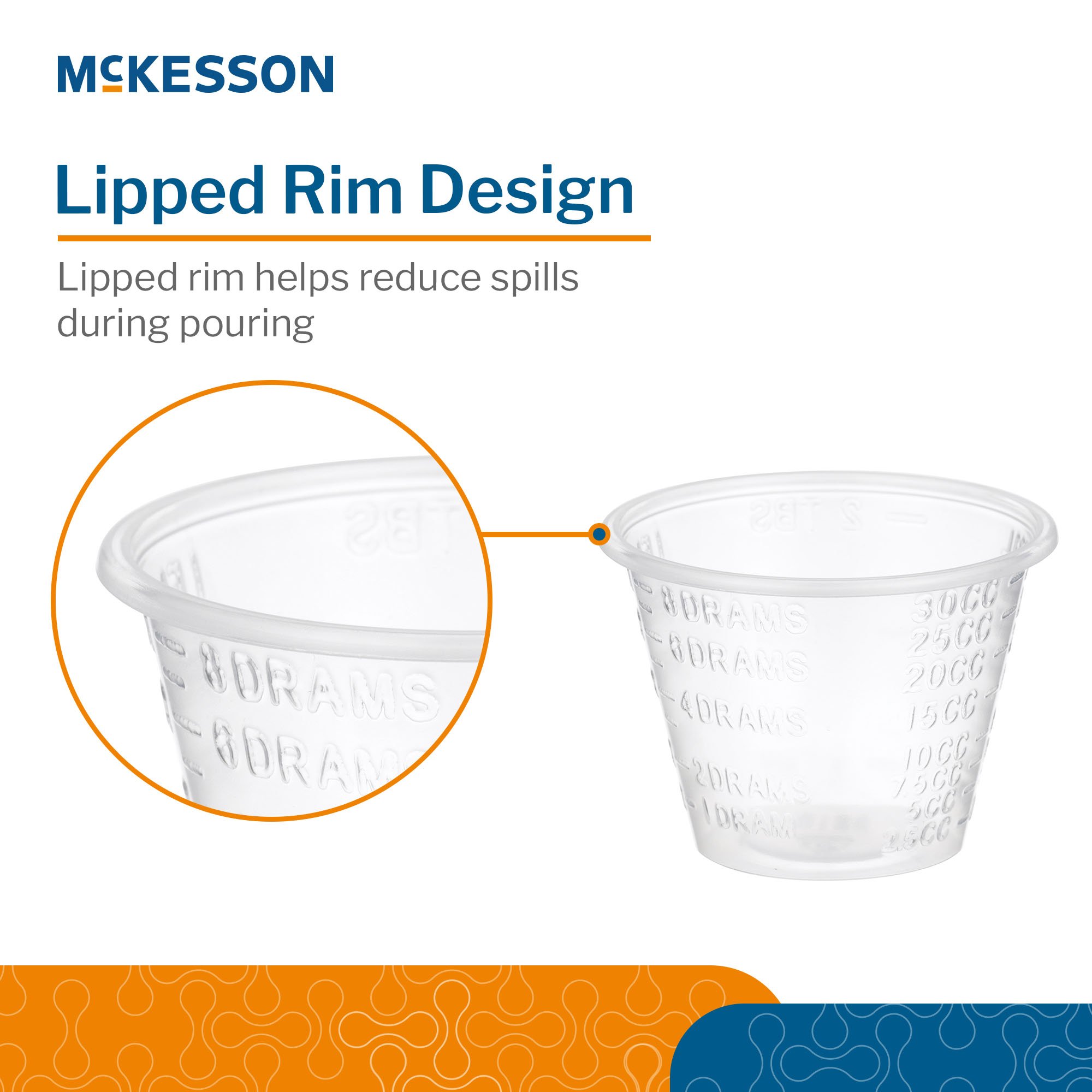 McKesson Brand - 16-9505 McKesson Graduated Medicine Cups